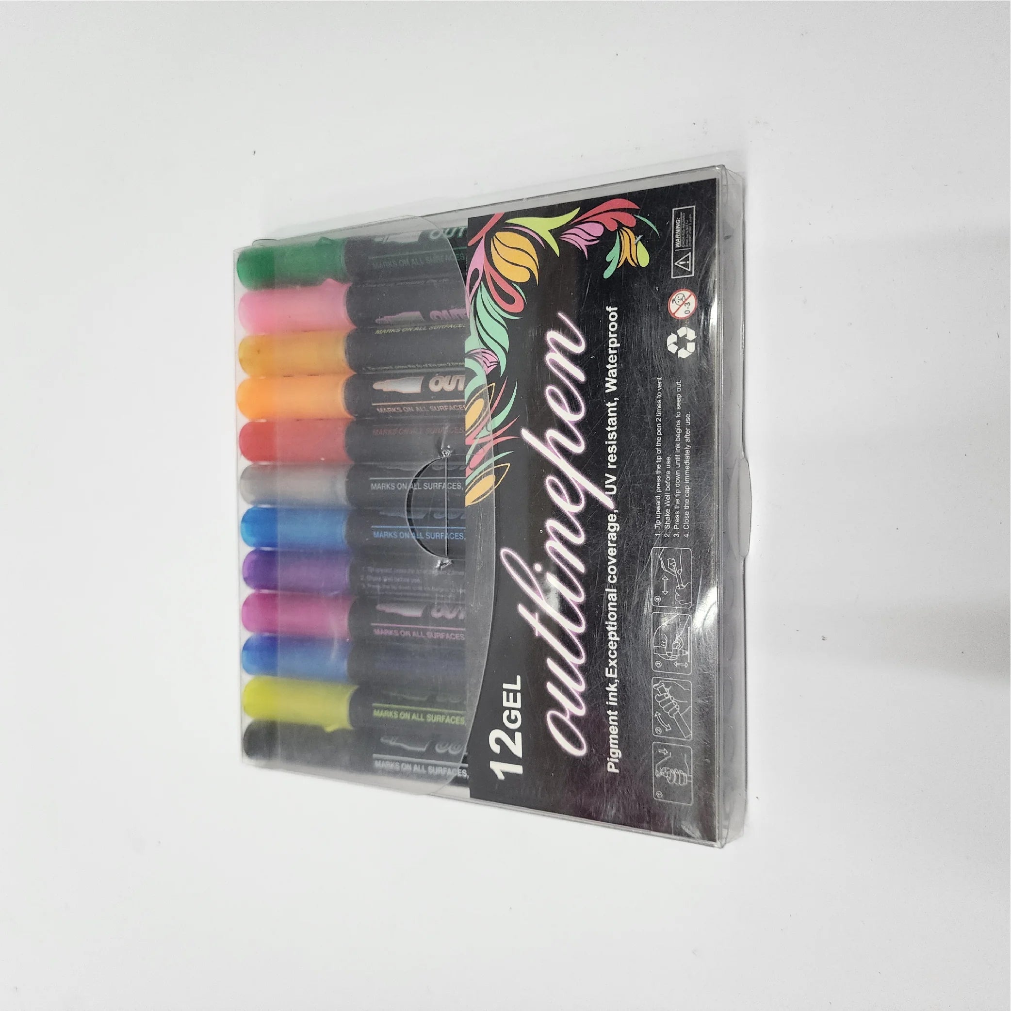 Outline Pen 12-Piece Gel Set