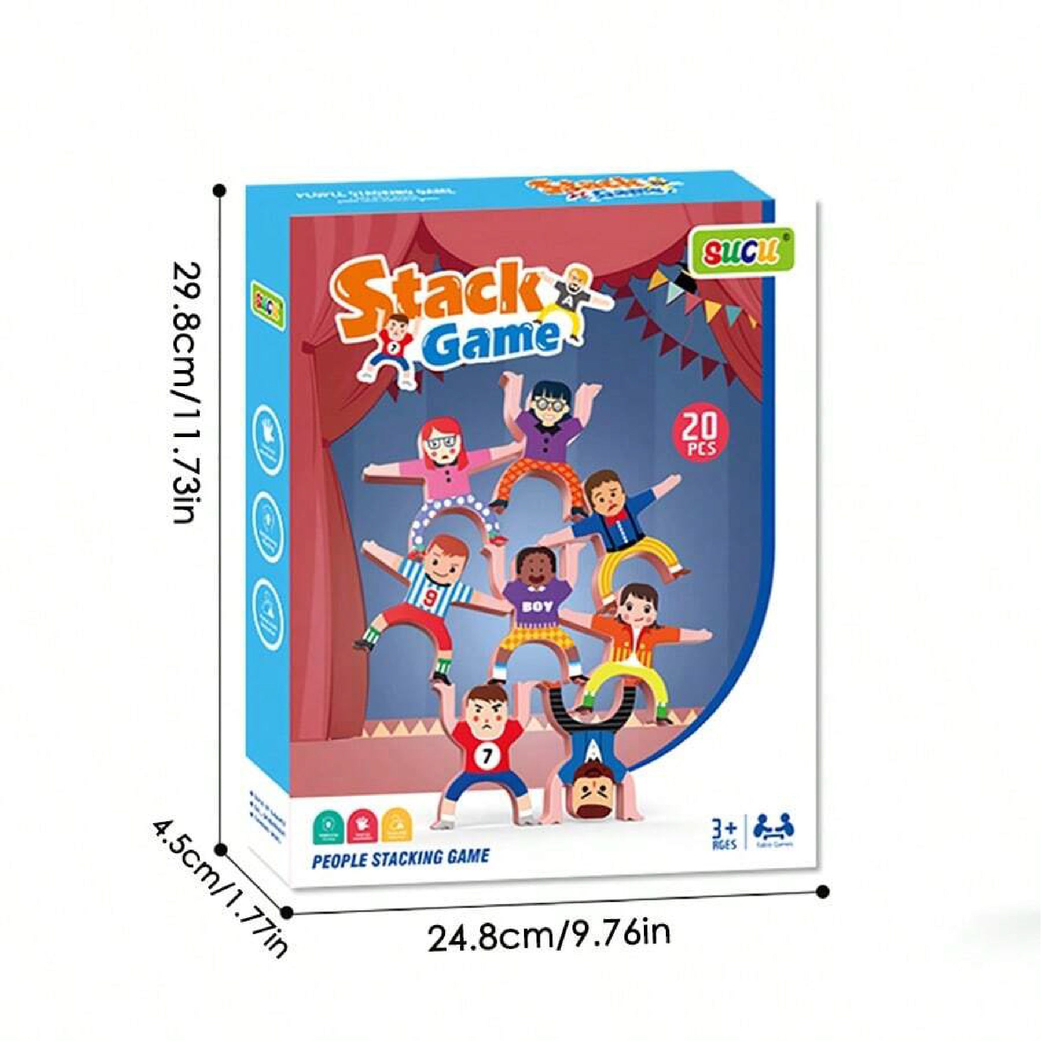 People Stacking Game for Kids - 20 PCS Set