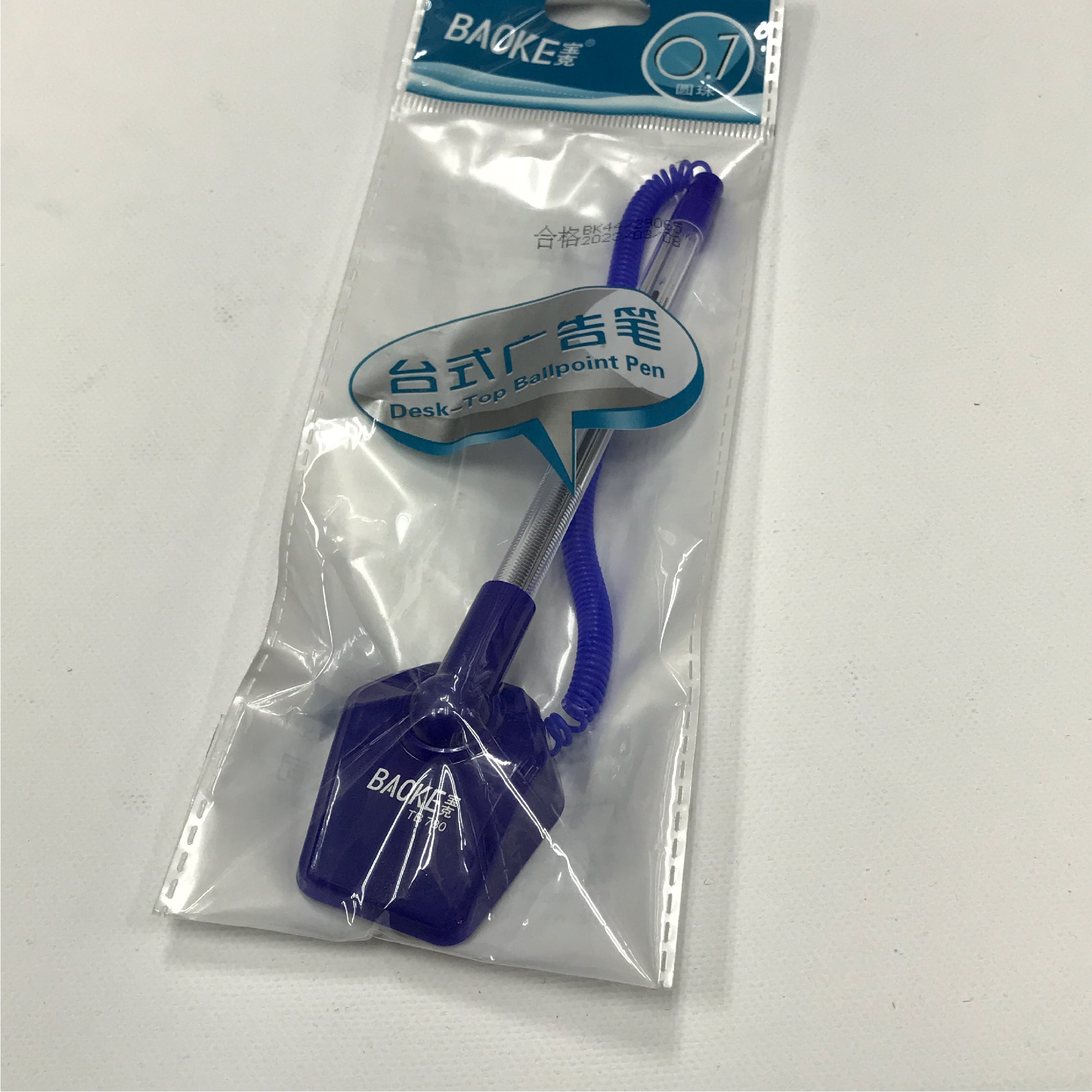 Baoke Desk-Top Ballpoint Pen with Stand - Purple, Convenient and Fun Design