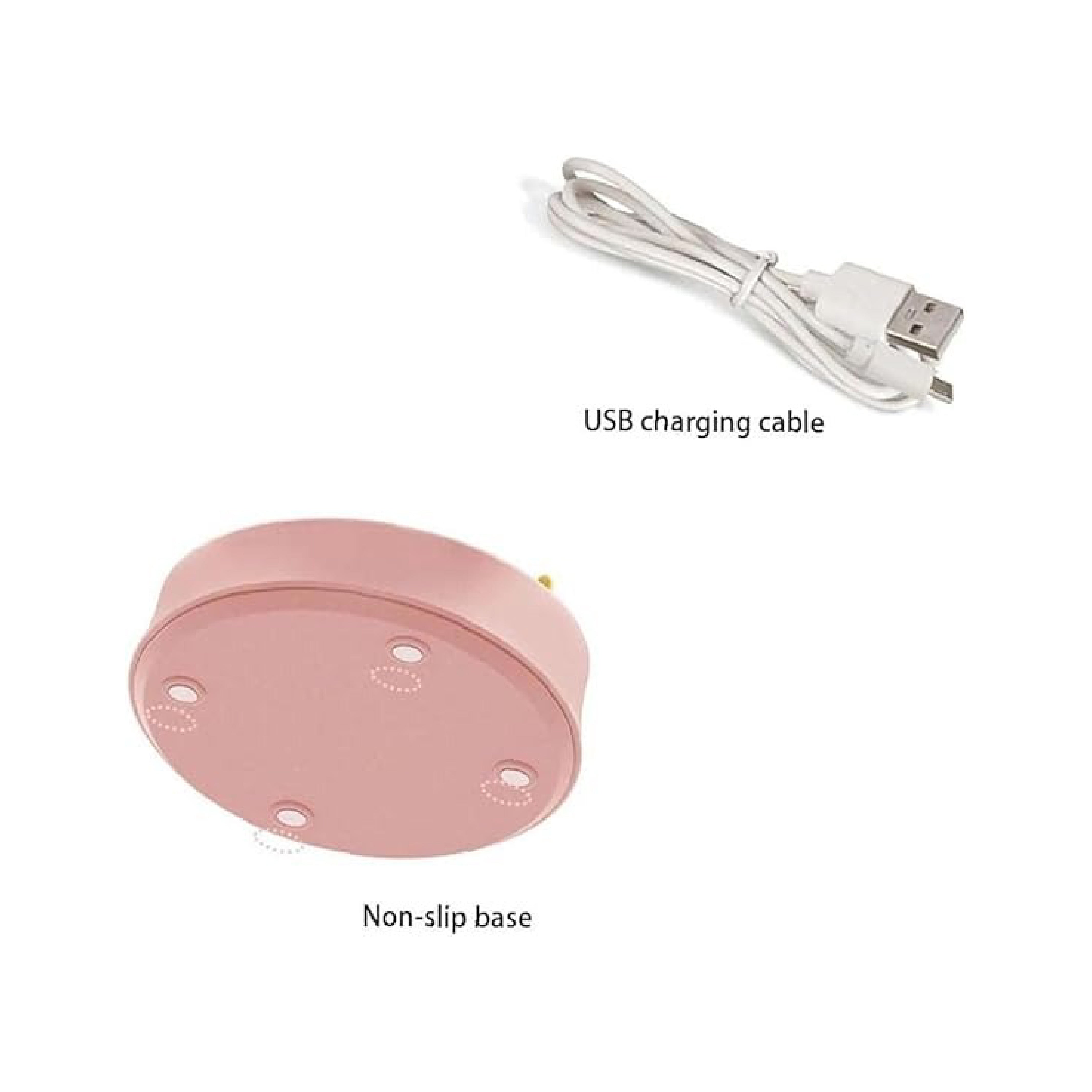 Flower LED Desk Lamp with USB - Pink Desk Light for Eye Protection and Adjustable Brightness