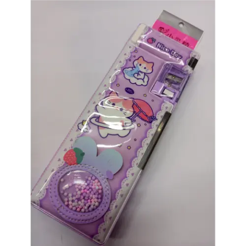 Pink Pencil Box Magnetic Lock for Kids
