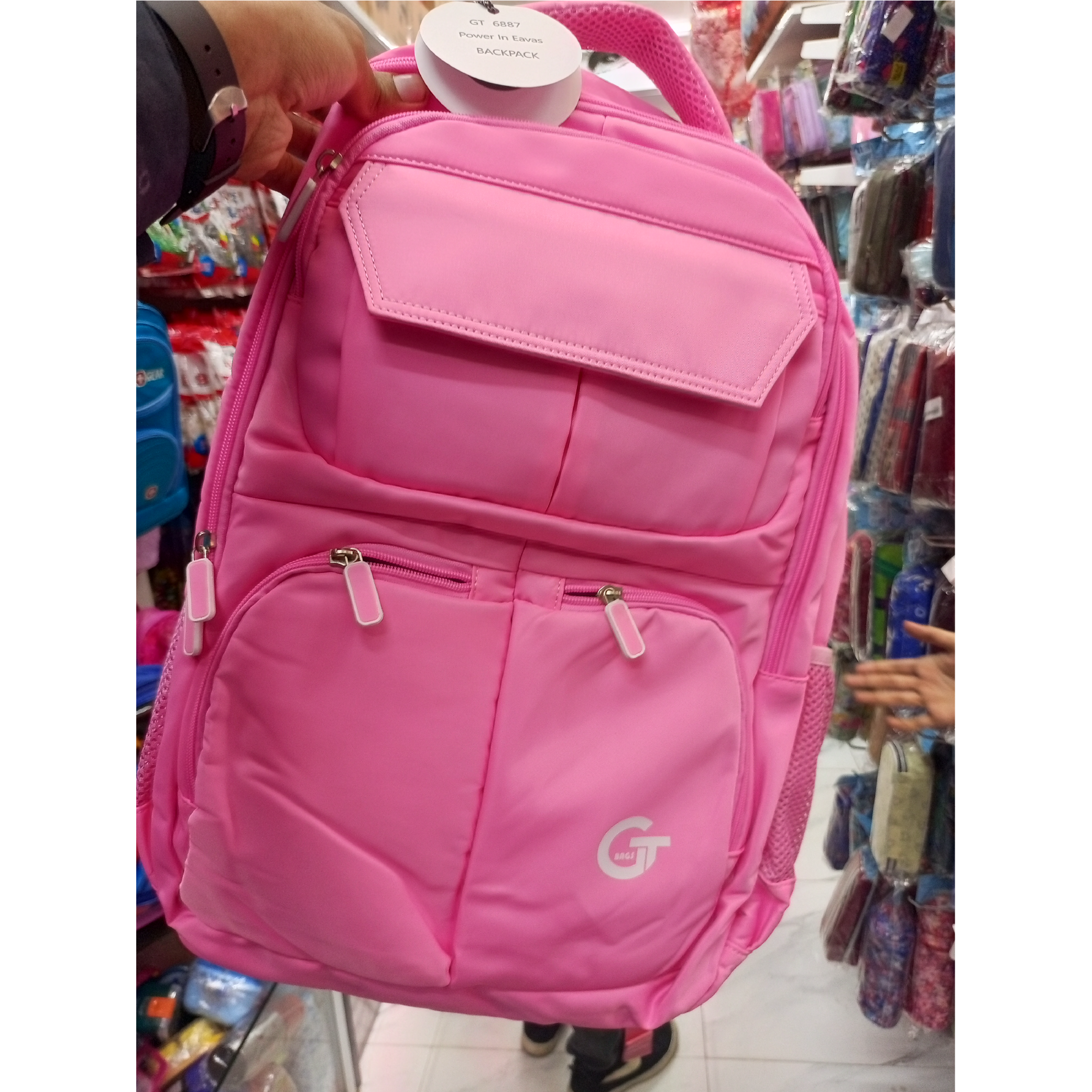Pink School Backpack For Kids