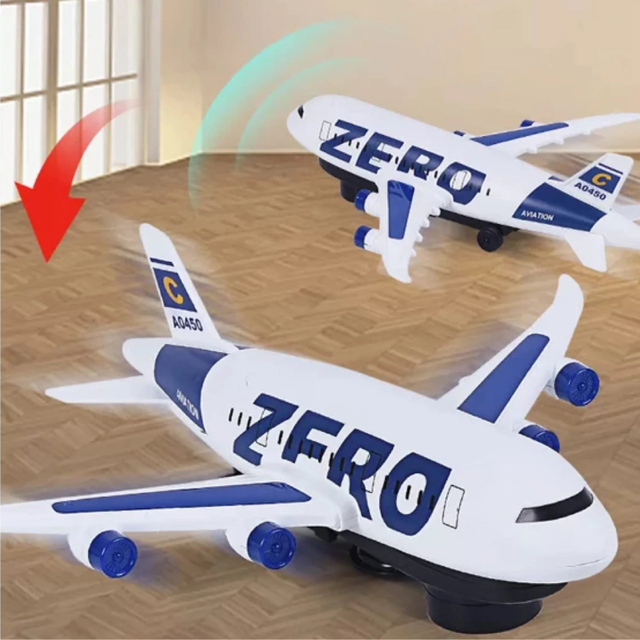 Plan Toys Airplane Toy with LED Lights and Sounds