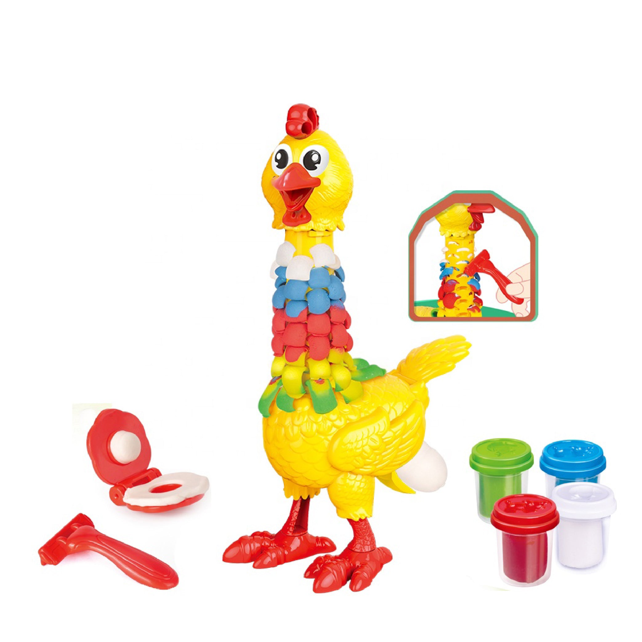 Play Dough Chicken Feathering Kit for Kids