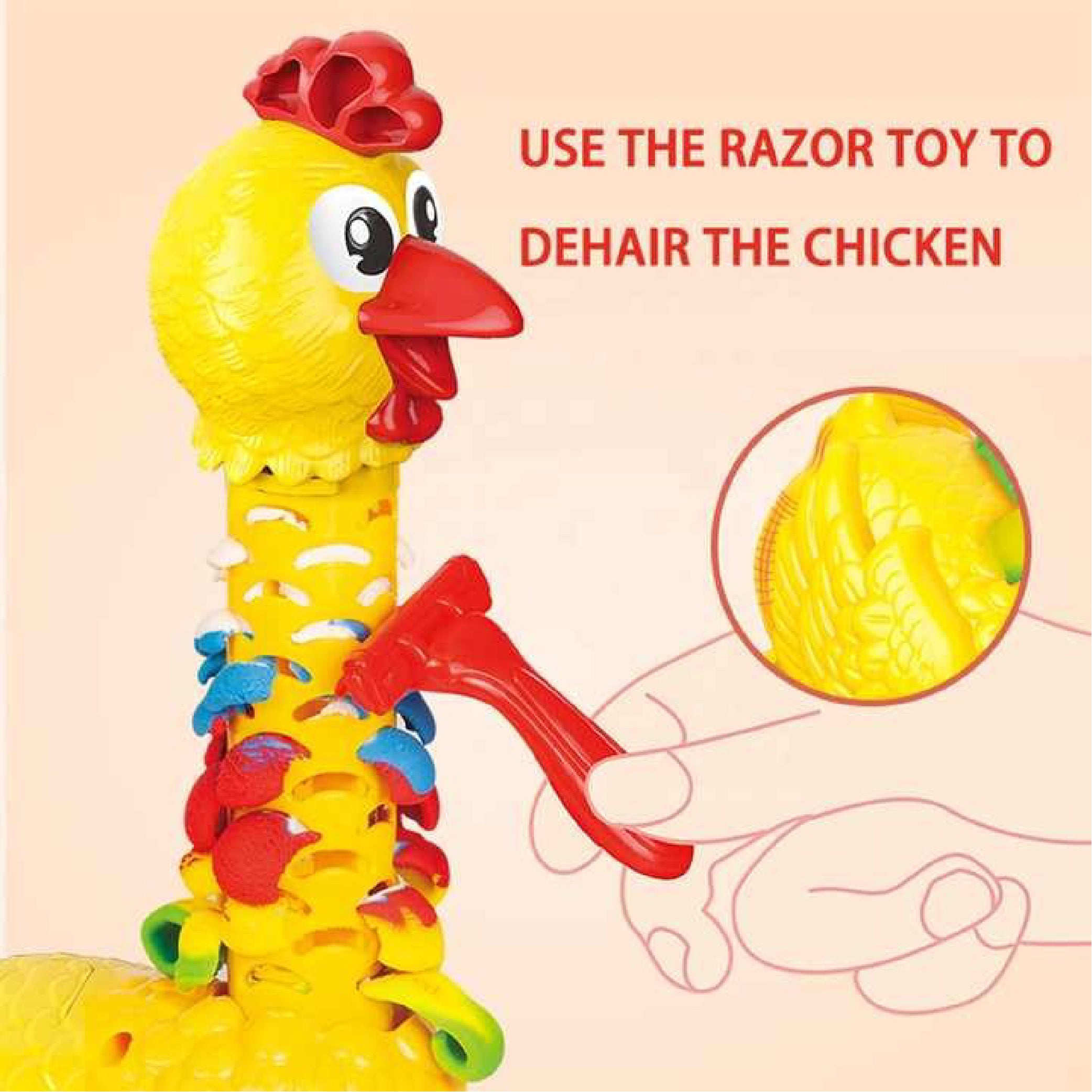 Play Dough Chicken Feathering Kit for Kids
