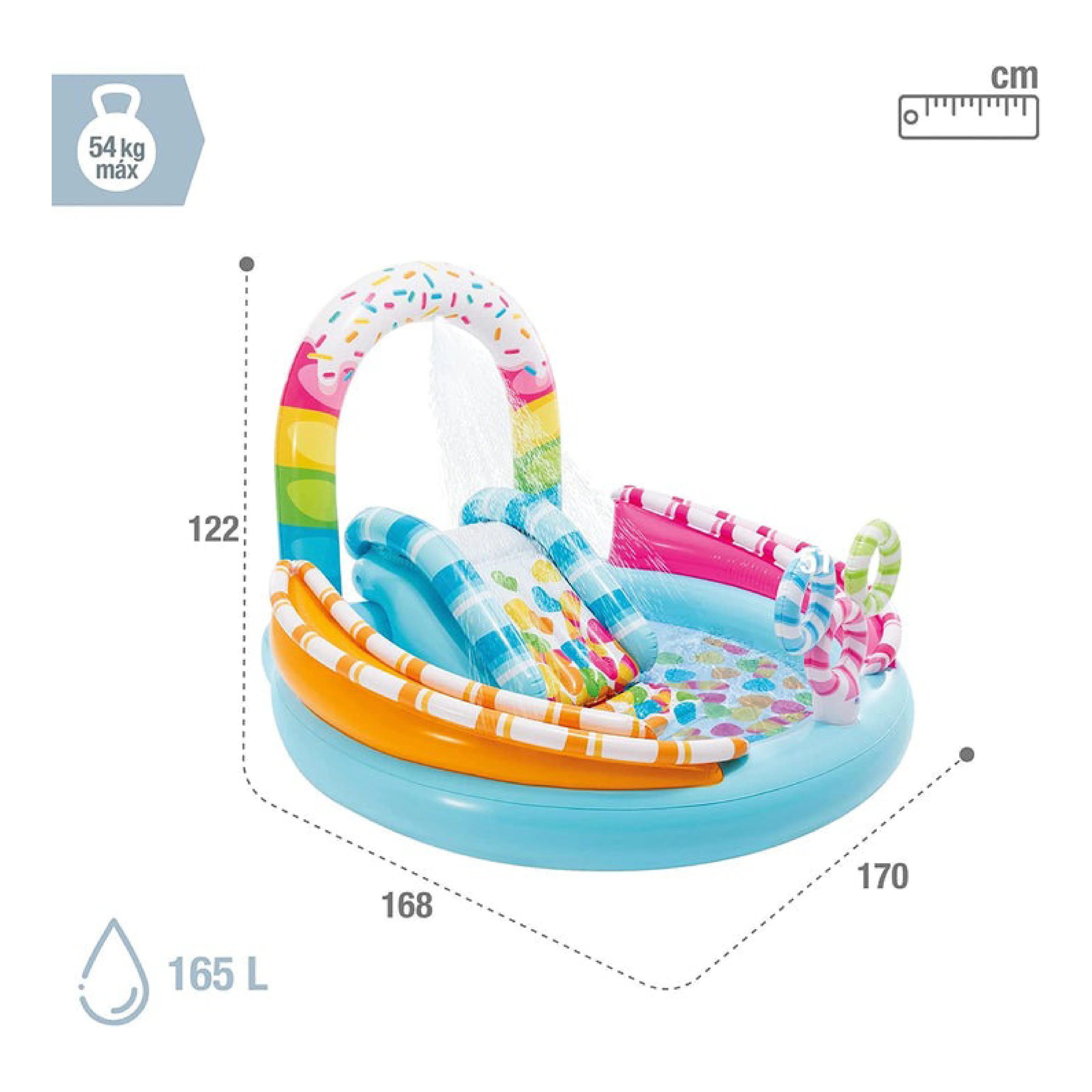 Intex Pool Shower 57144 - Candy Fun Inflatable Pool Center – Smart Toys