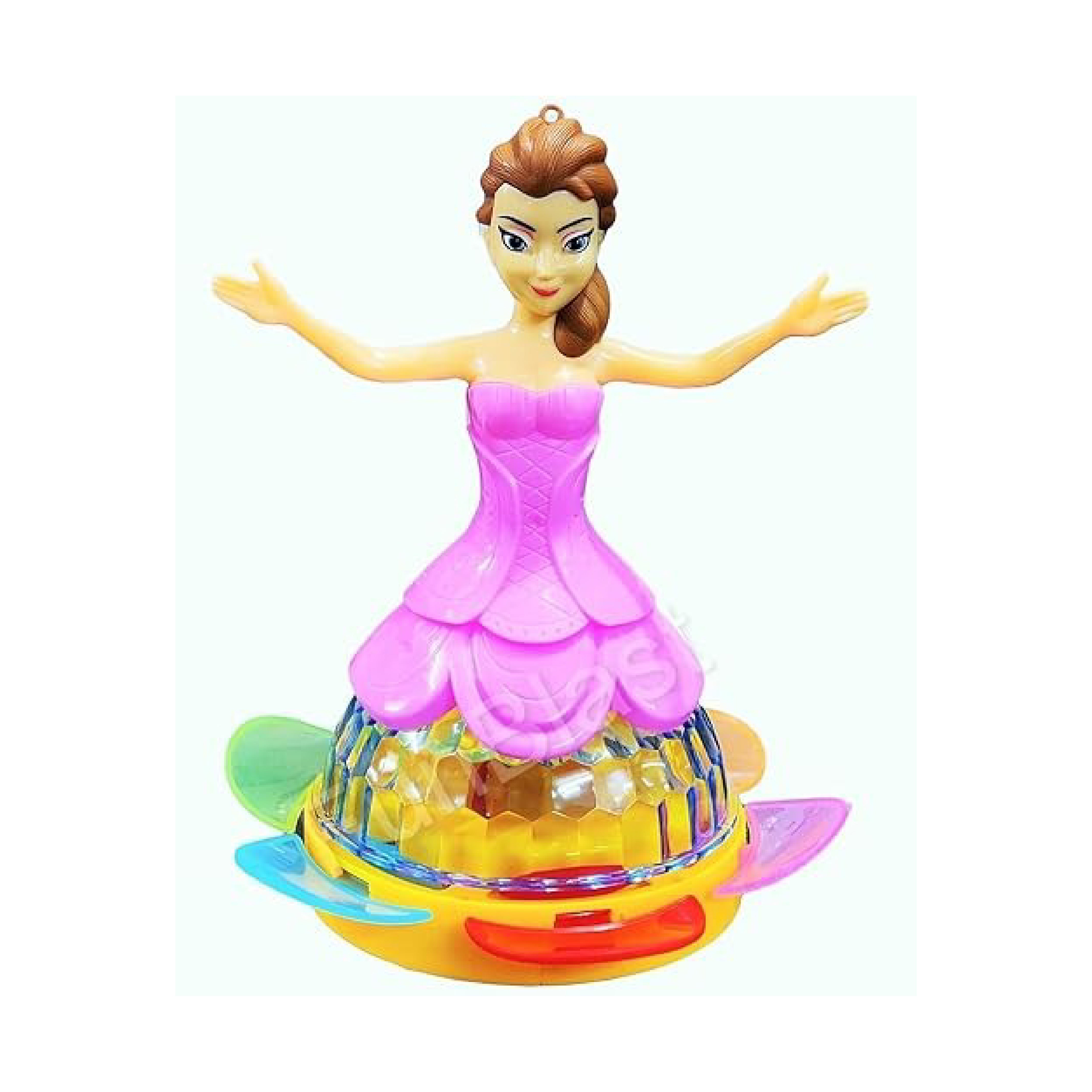 Princess Dancing Doll with 3D Lights & Sound - Musical Toy for Girls