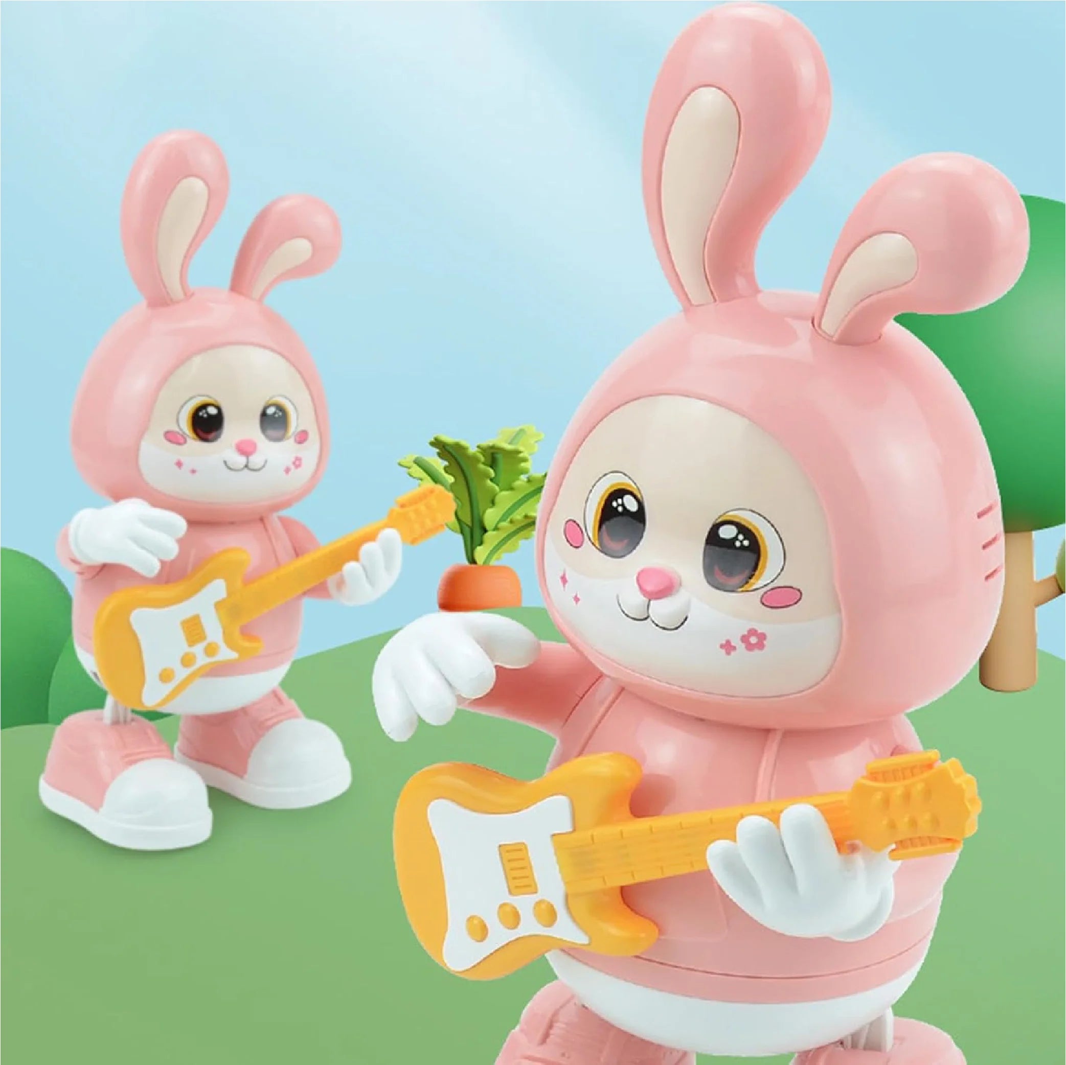 Dancing Rabbit with Guitar