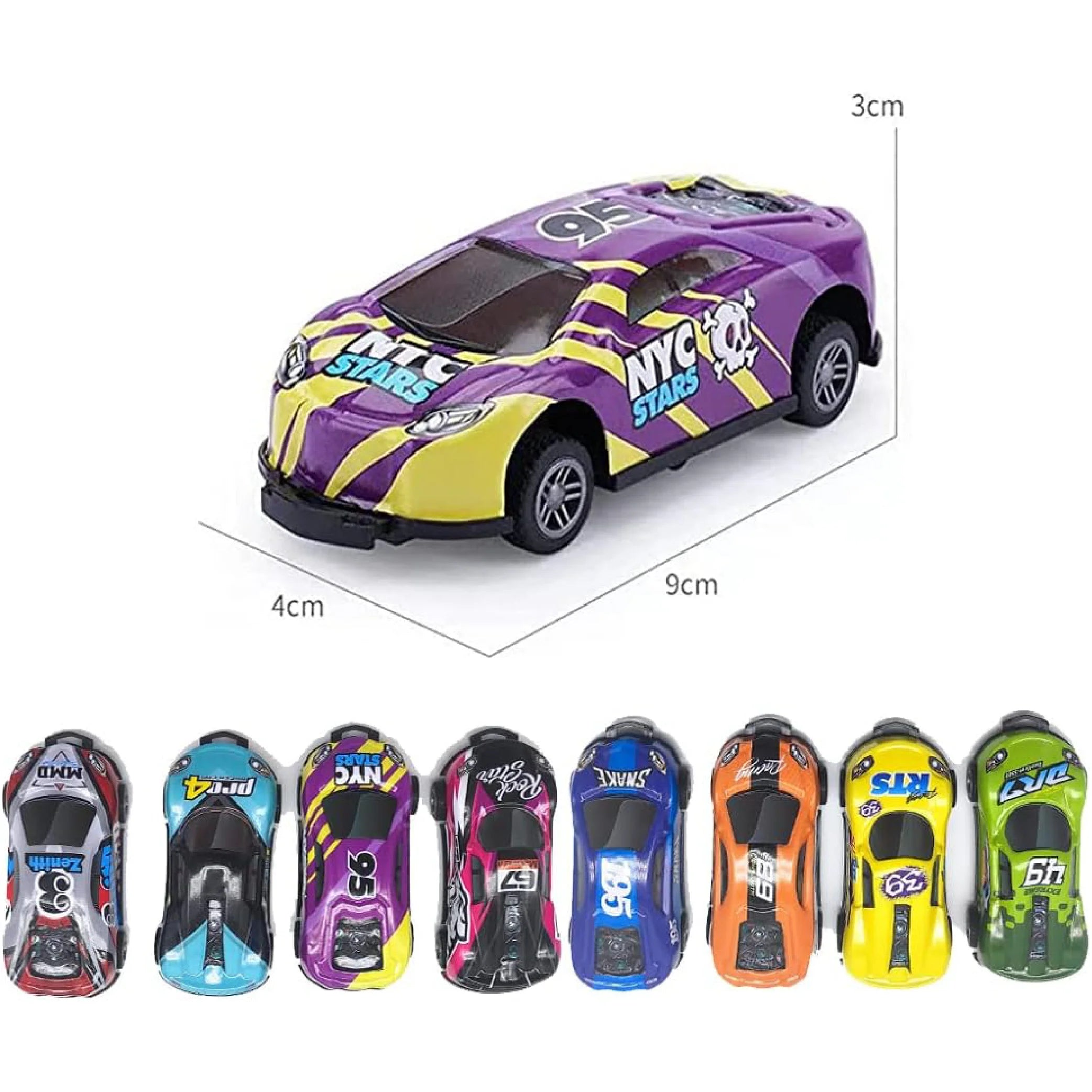 360-Degree Rotation Racing Car Model Toy – Pull Back Fun for Kids!