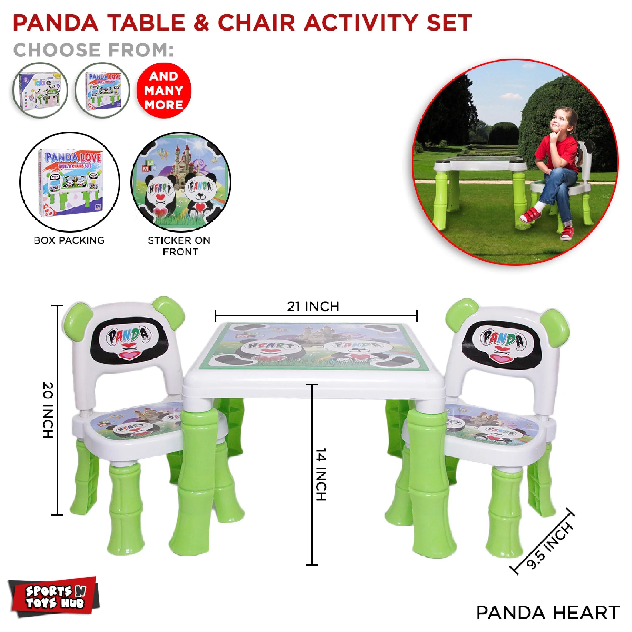Ranta Kung Fu Panda Kids Table and Chairs Set