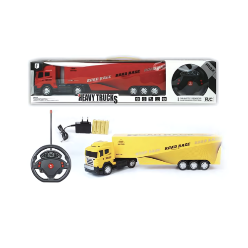 Heavy Duty RC Truck Toy - Rechargeable with LED Lights