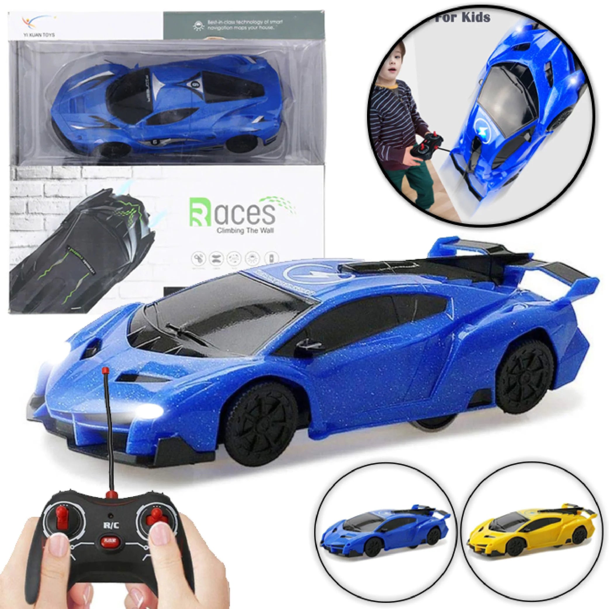 Rechargeable Remote Control Wall Climbing Stunt Car – Thrilling Fun for Kids!