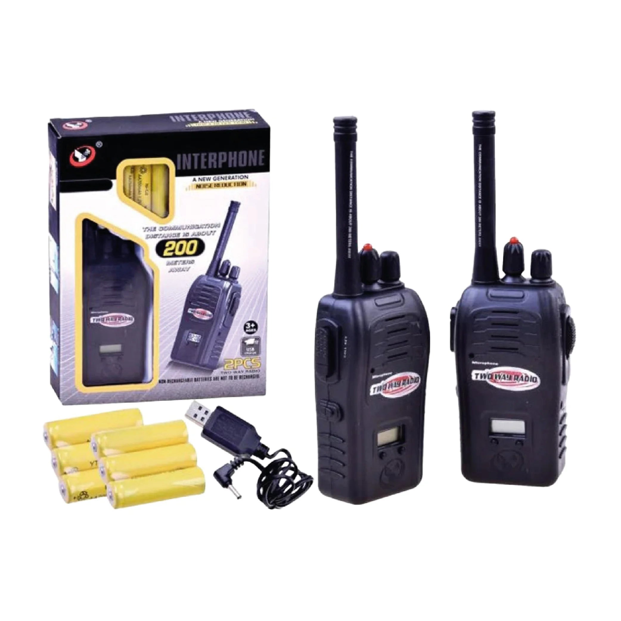 Rechargeable Walkie Talkies for Kids – 200m Range & Clear Sound