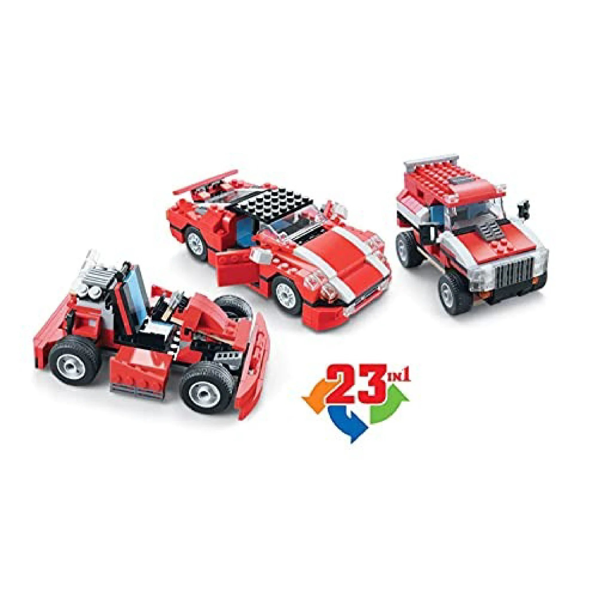 Decool Architect Creator - Red Super Speedster Race Car Building Blocks Set