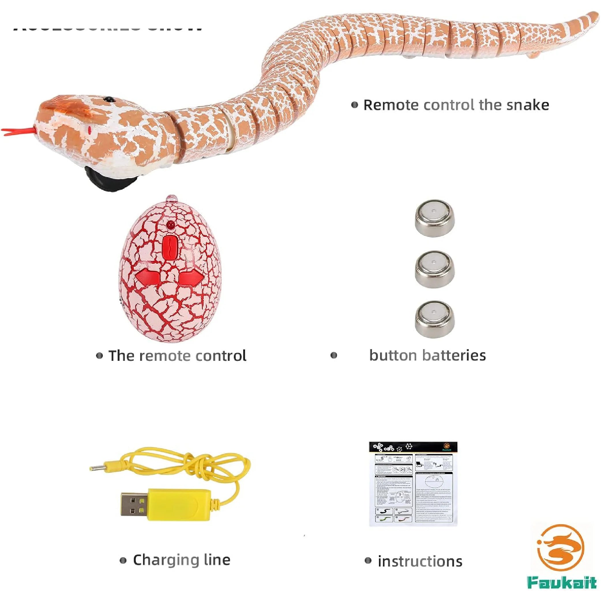 Remote Control Snake Rattlesnake Toy – Fun & Spooky!