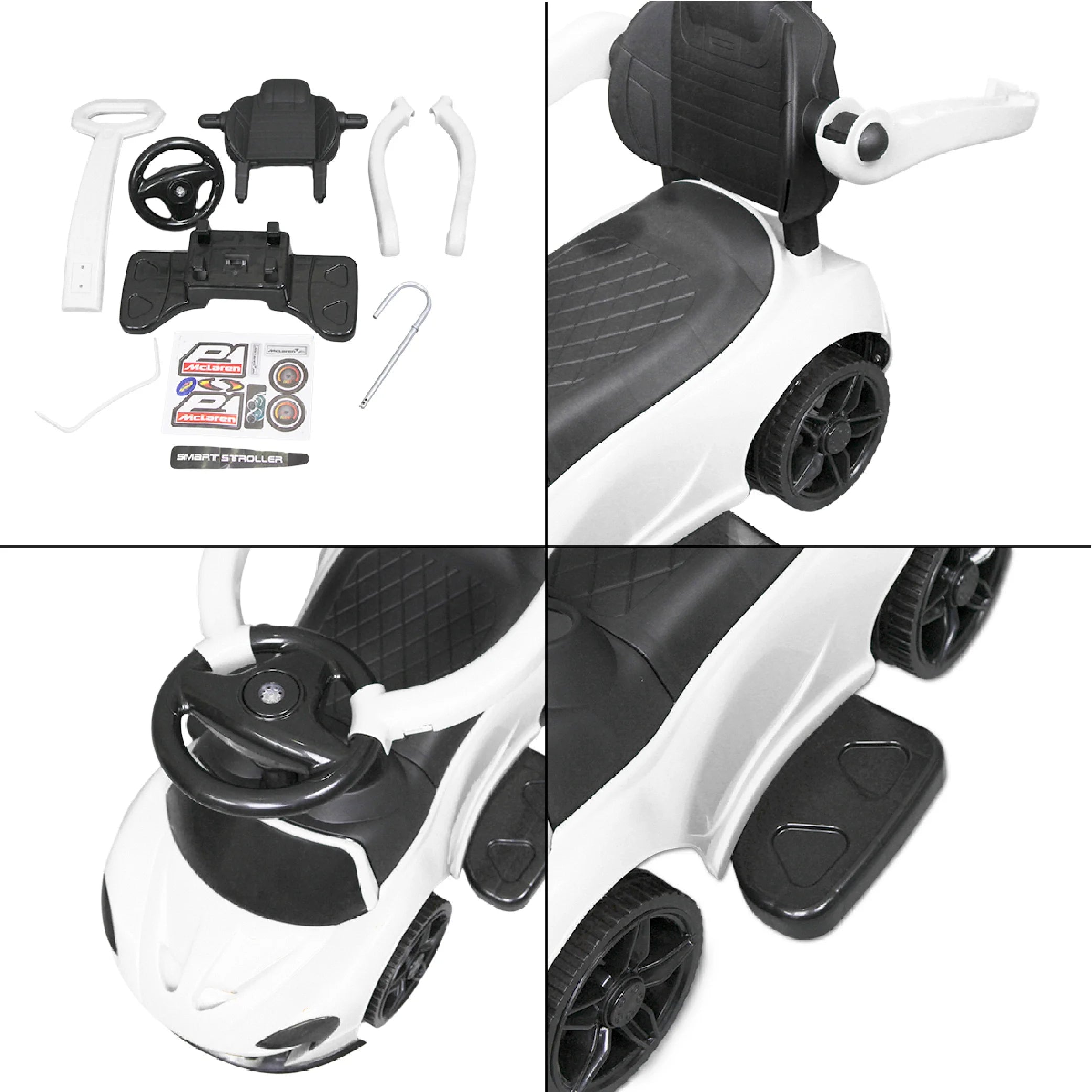 SMART Stroller Ride-On Toddler Buggy Car - Fun & Interactive Push Car!