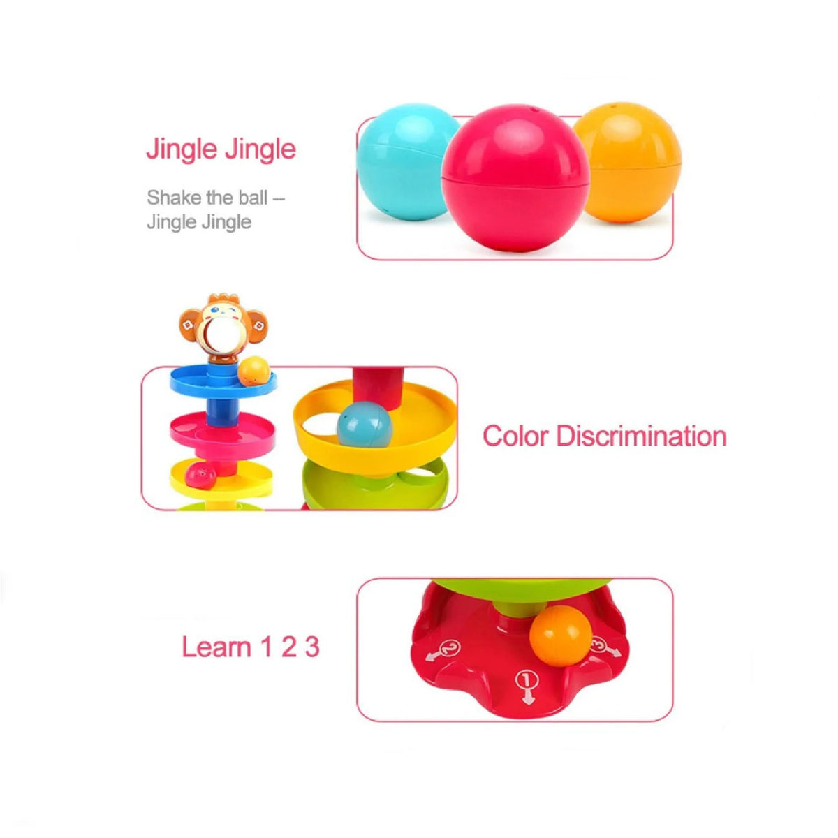 Swirling Ball Drop Tower Toy for Kids – Smart Toys