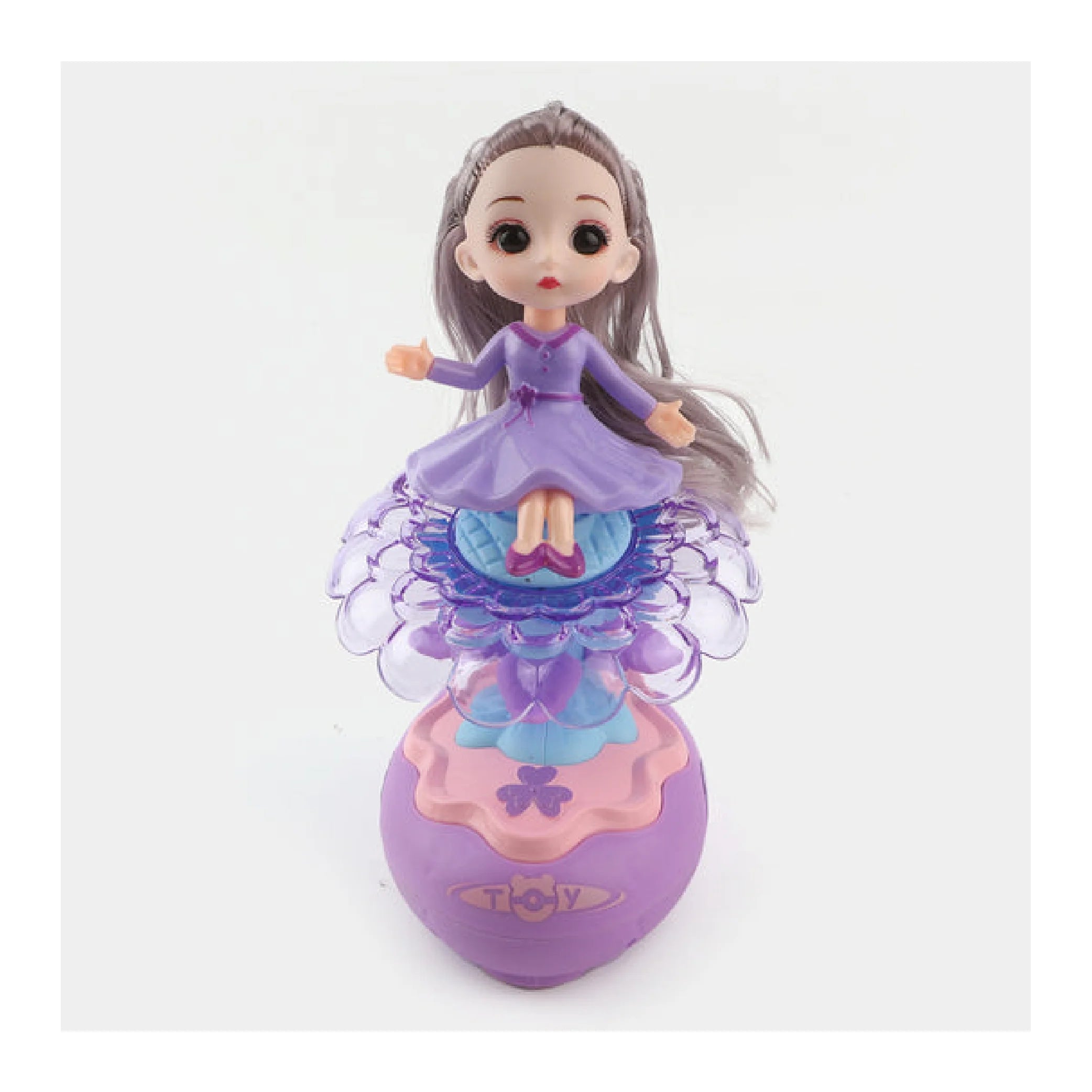 Rotating Petal Princess Doll with Music and Lights