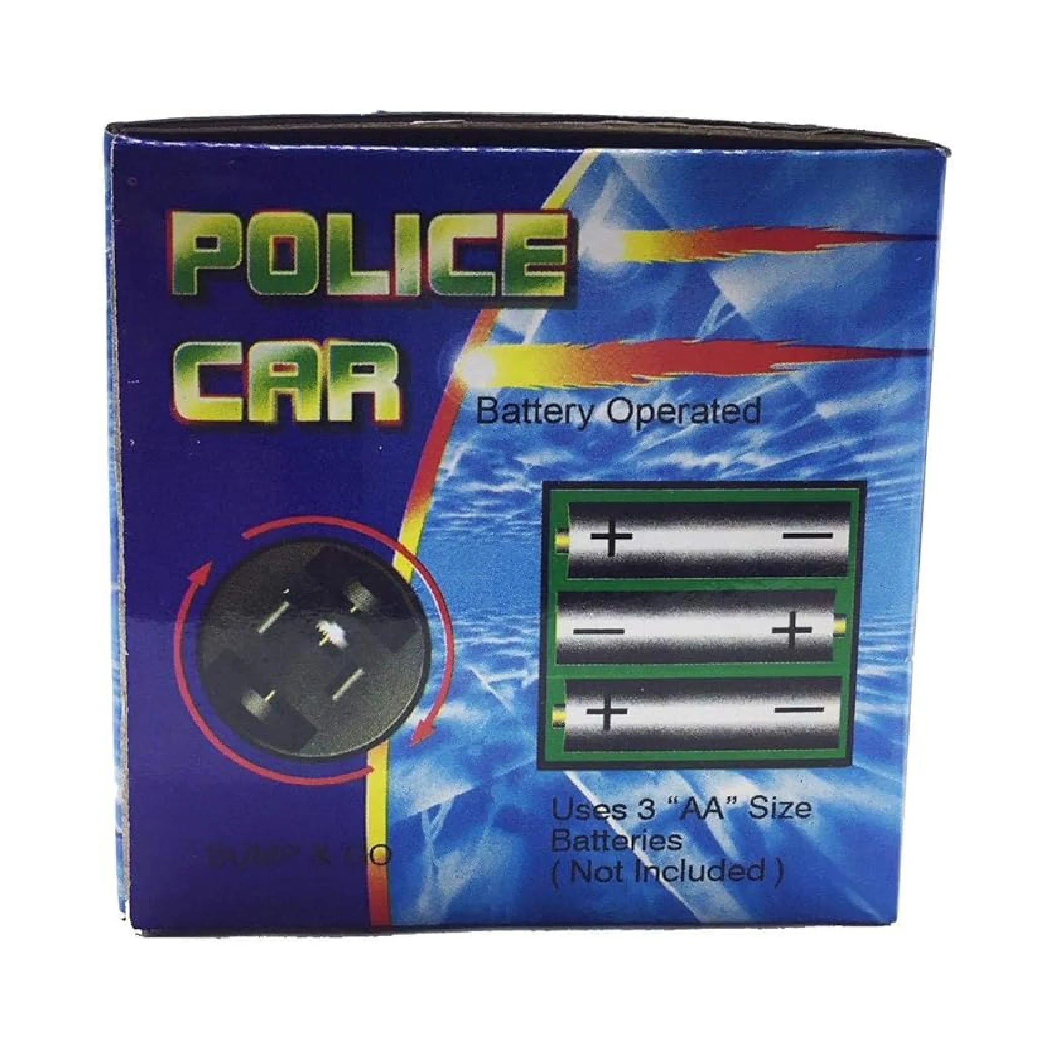 Battery-Operated Police Toy Car with Lights & Music