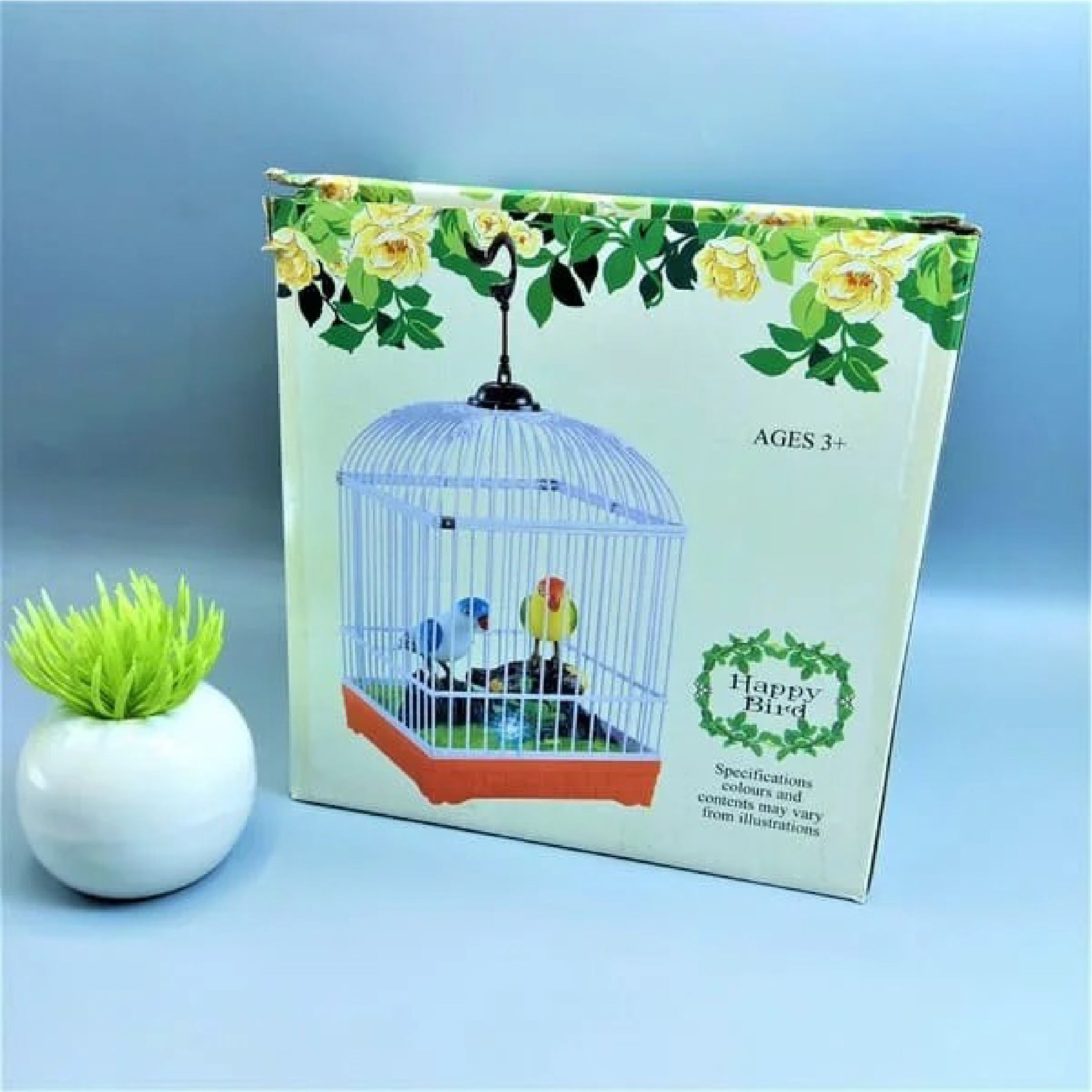 Interactive Singing Parrot Toy in Bird Cage for Kids