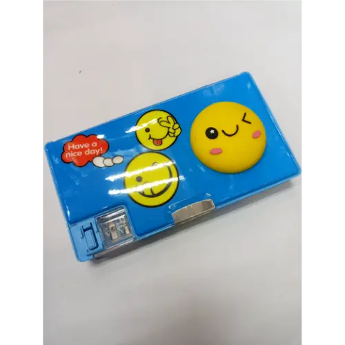 Smiley Pencil Box Magnetic Lock for Kids