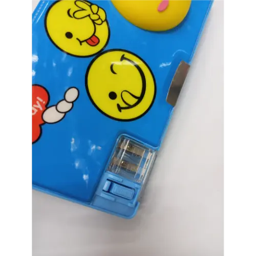 Smiley Pencil Box Magnetic Lock for Kids