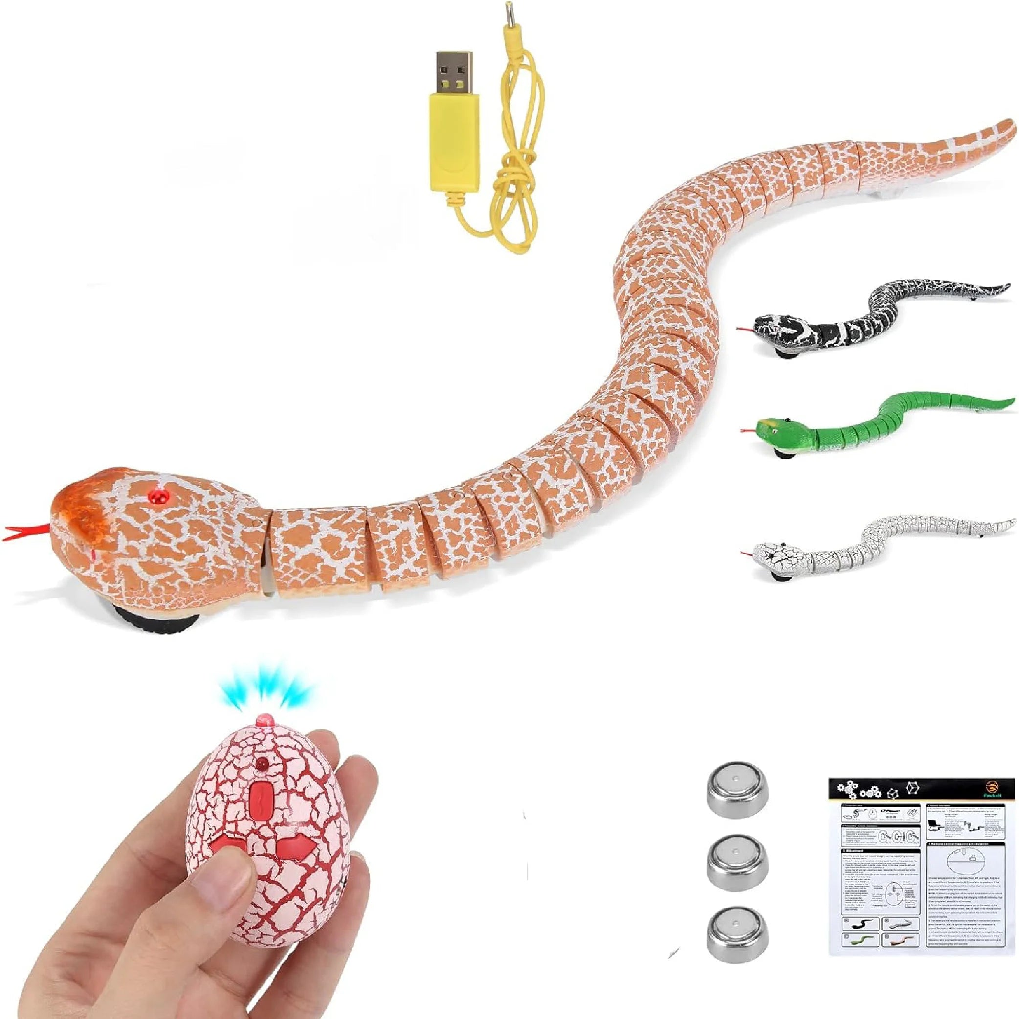 Remote Control Snake Rattlesnake Toy – Fun & Spooky!