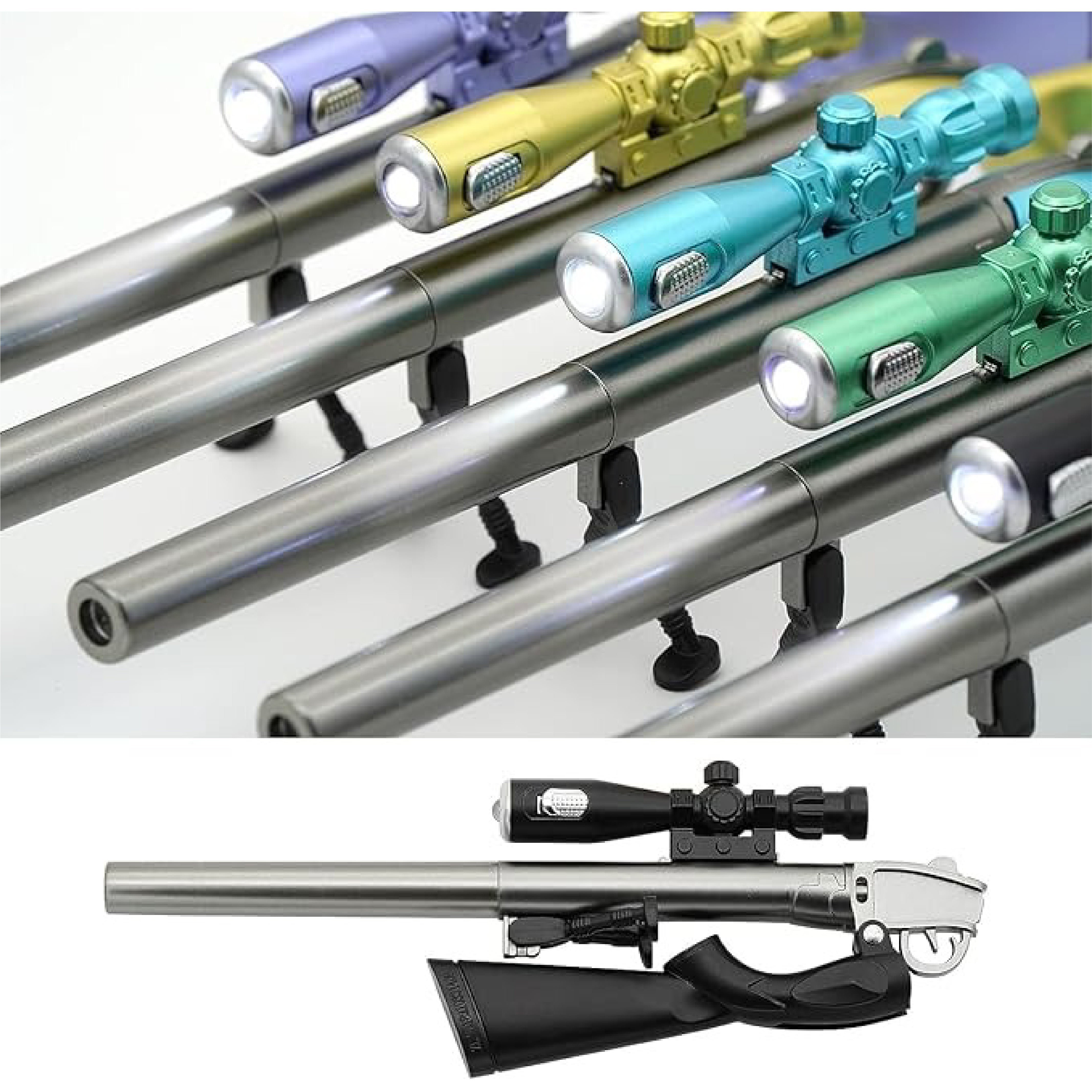 Kerta Sniper Rifle Shape Signature Pen Eating Chicken Gun Shape Luminous Gel Pen Signature Pen Anniversary Celebration Gift