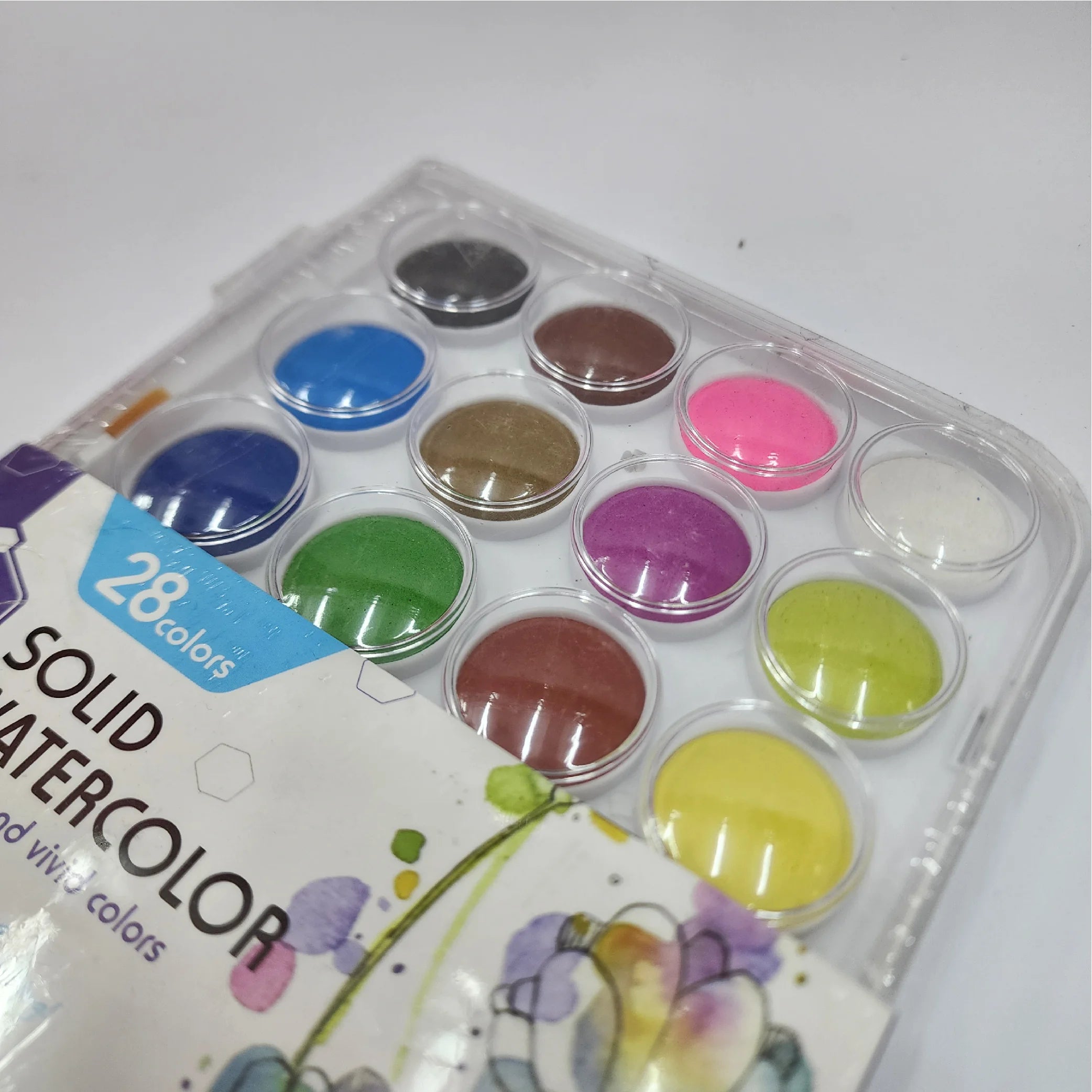 Solid Water Colours 28-Colour Set