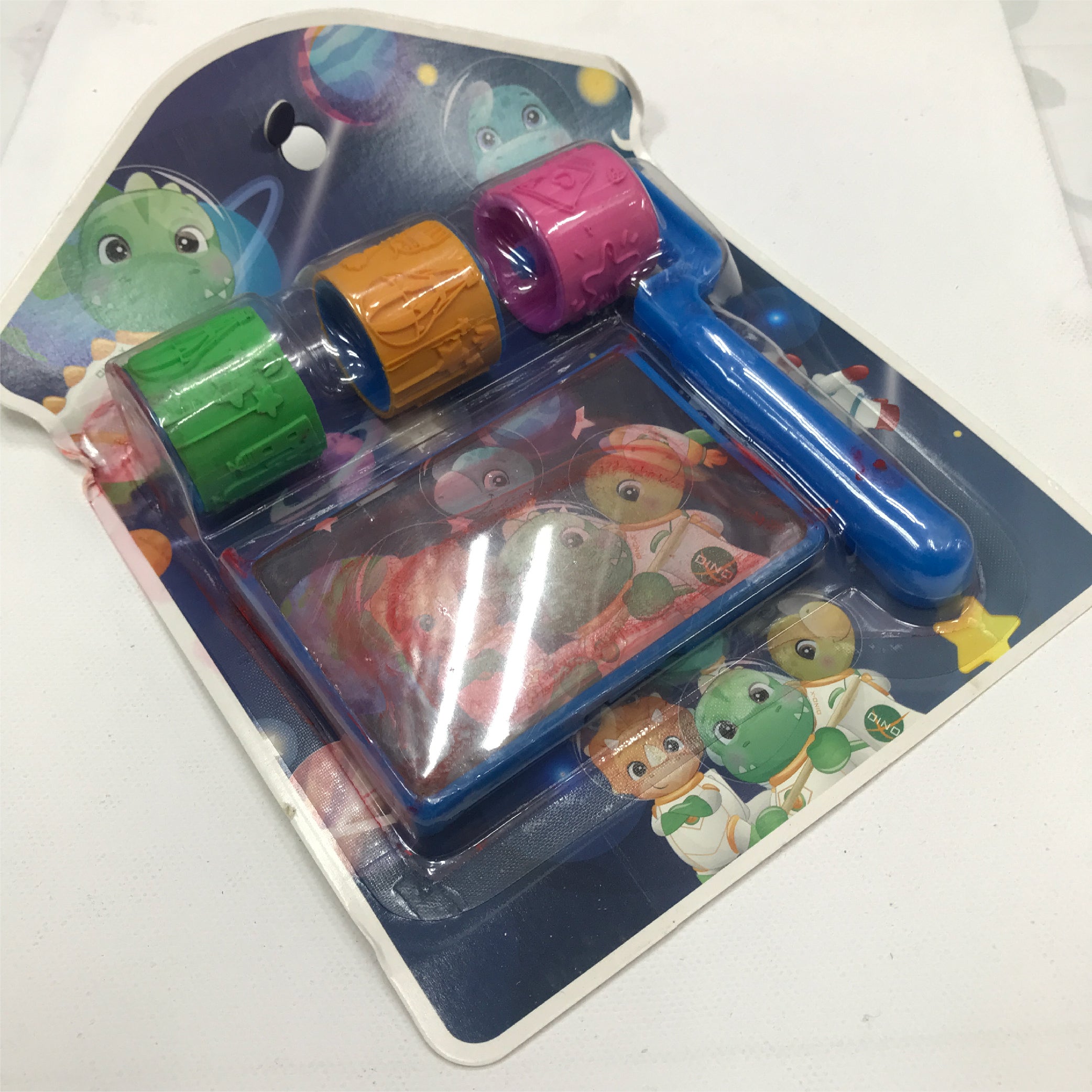 Space-Themed Paint Roller Stamp Set for Kids