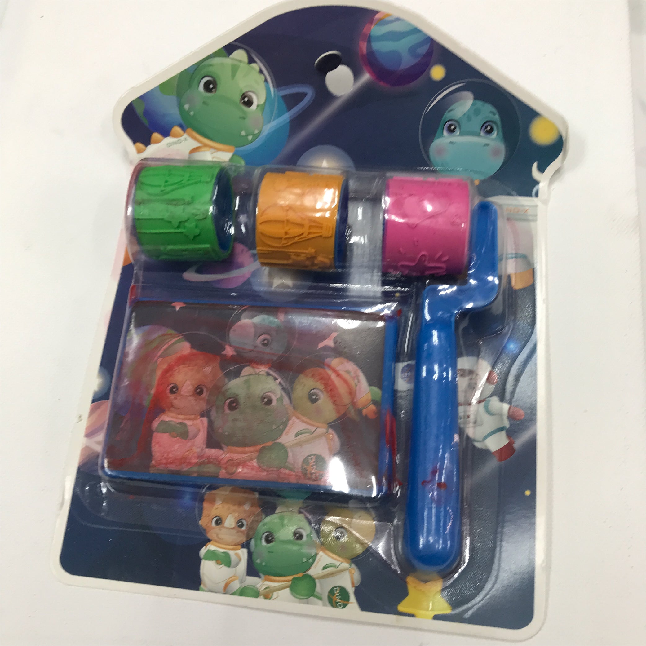 Space-Themed Paint Roller Stamp Set for Kids