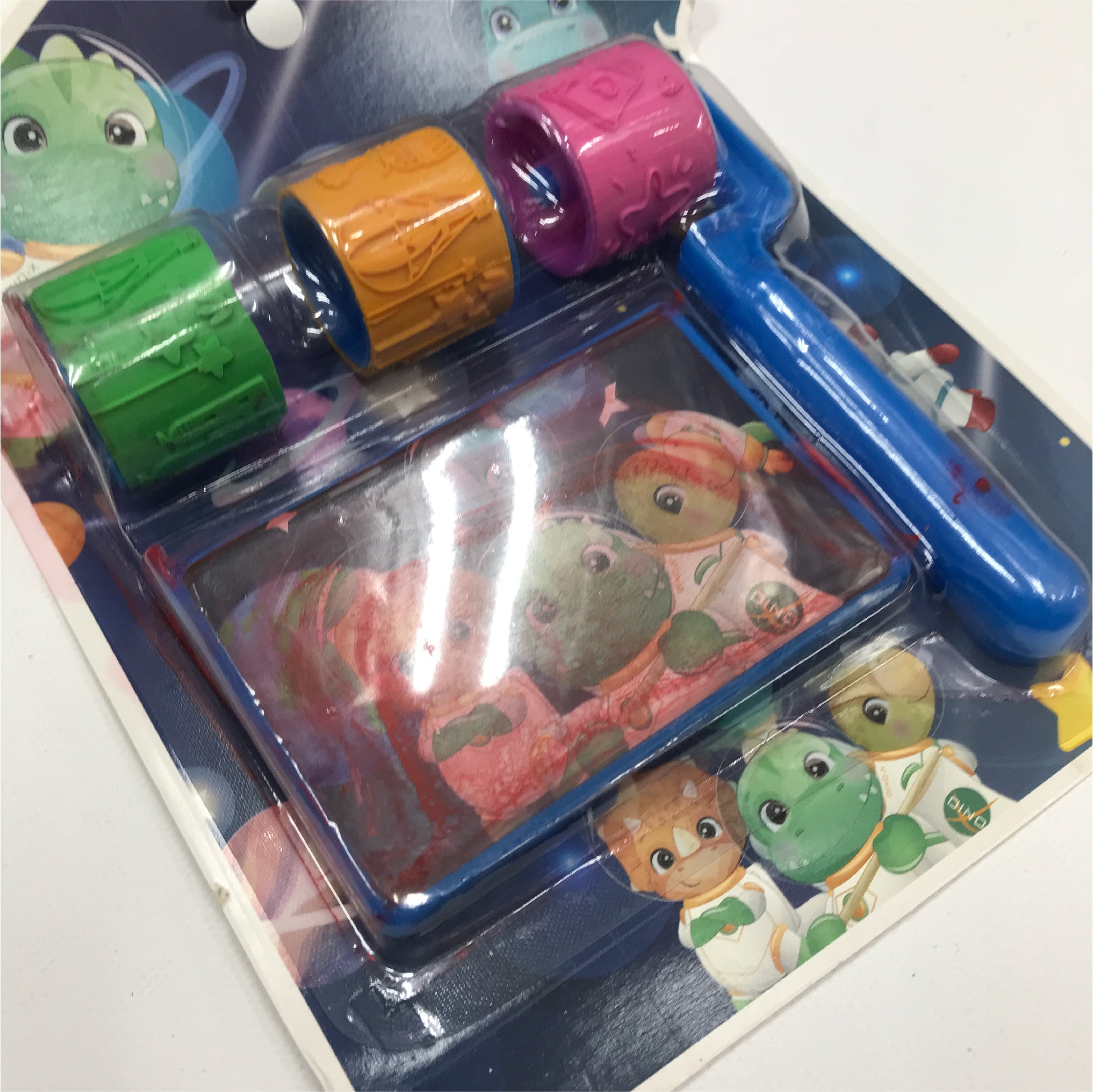 Space-Themed Paint Roller Stamp Set for Kids