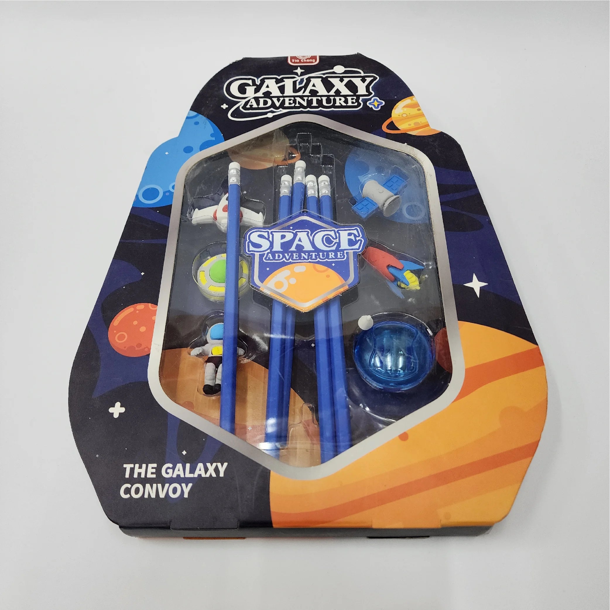 Space Adventure Pencil Rubber Sharpener Set