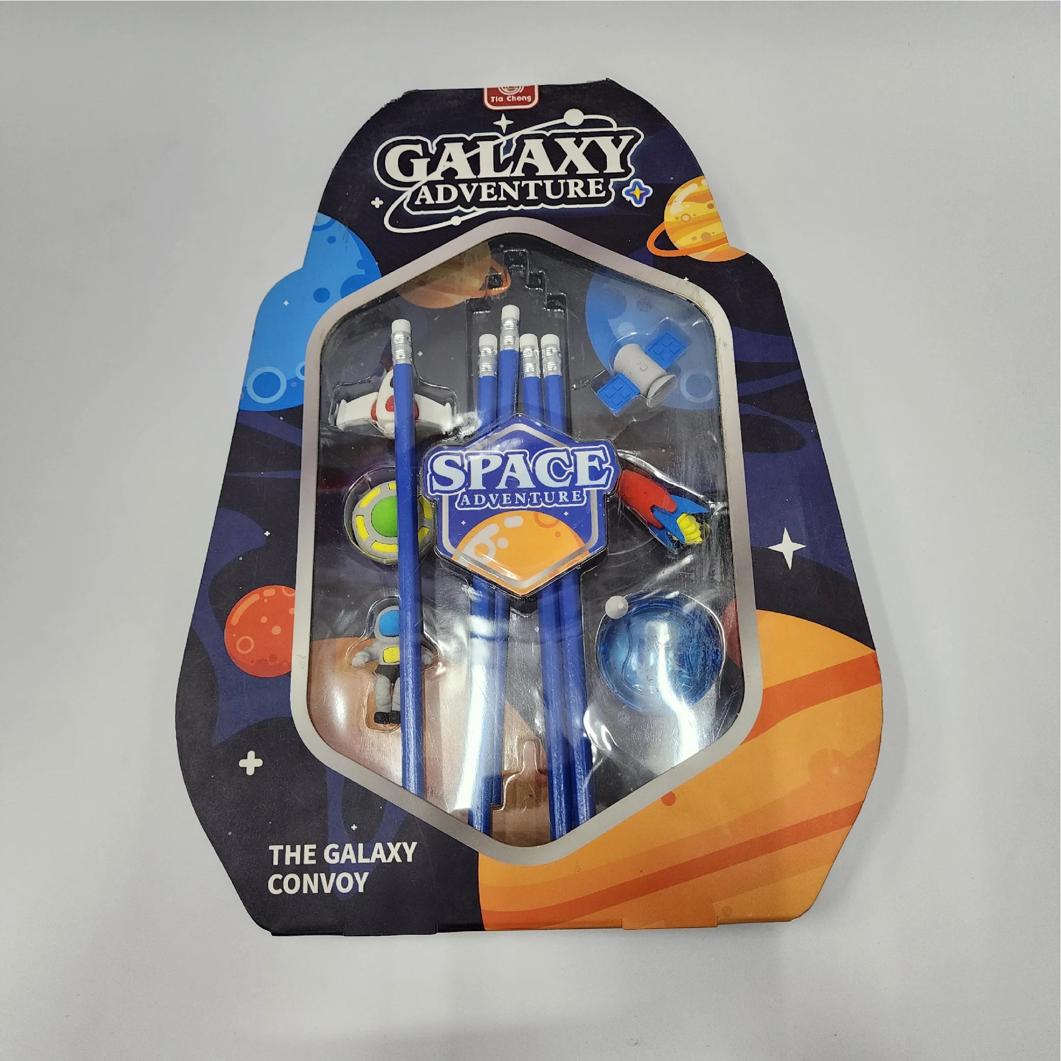 Space Adventure Pencil Rubber Sharpener Set