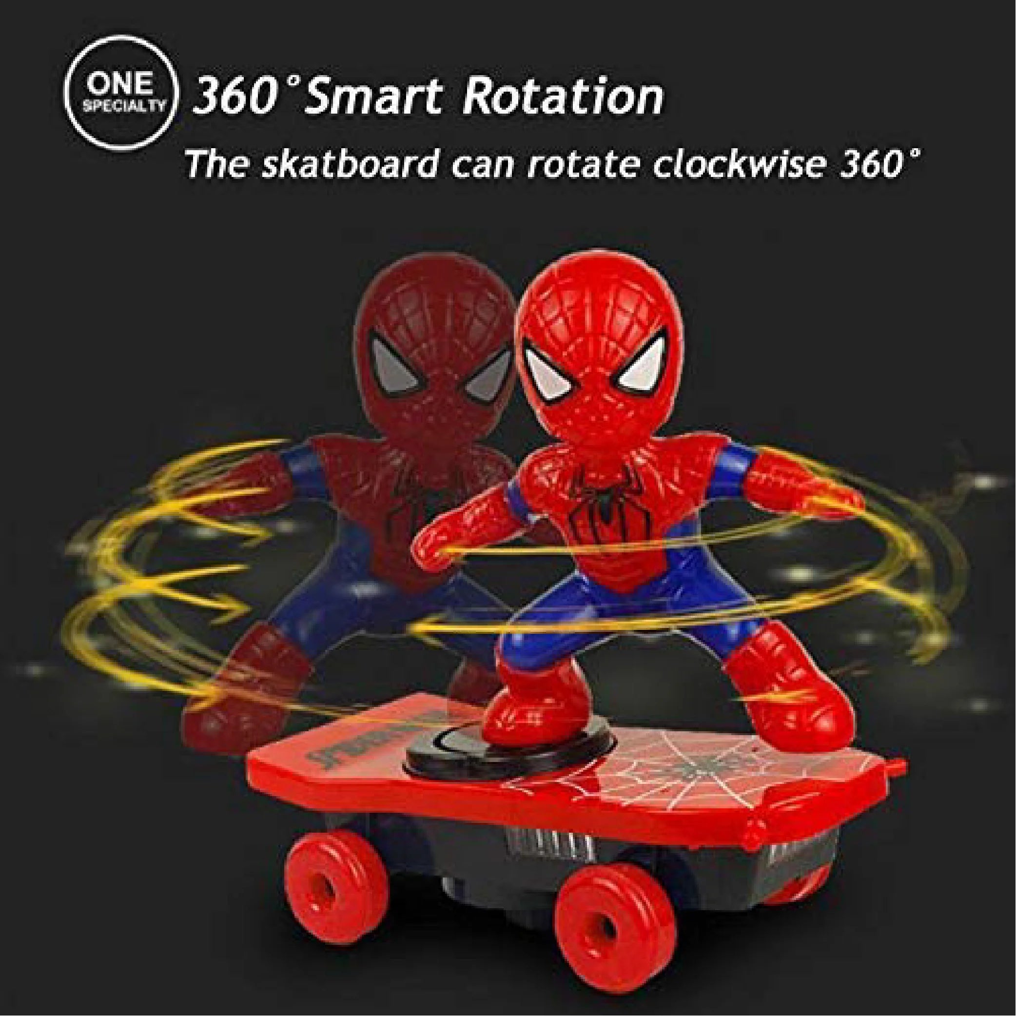 Spider-Man Sliding Plate 3 Scooter – Superhero Stunt Toy for Kids!