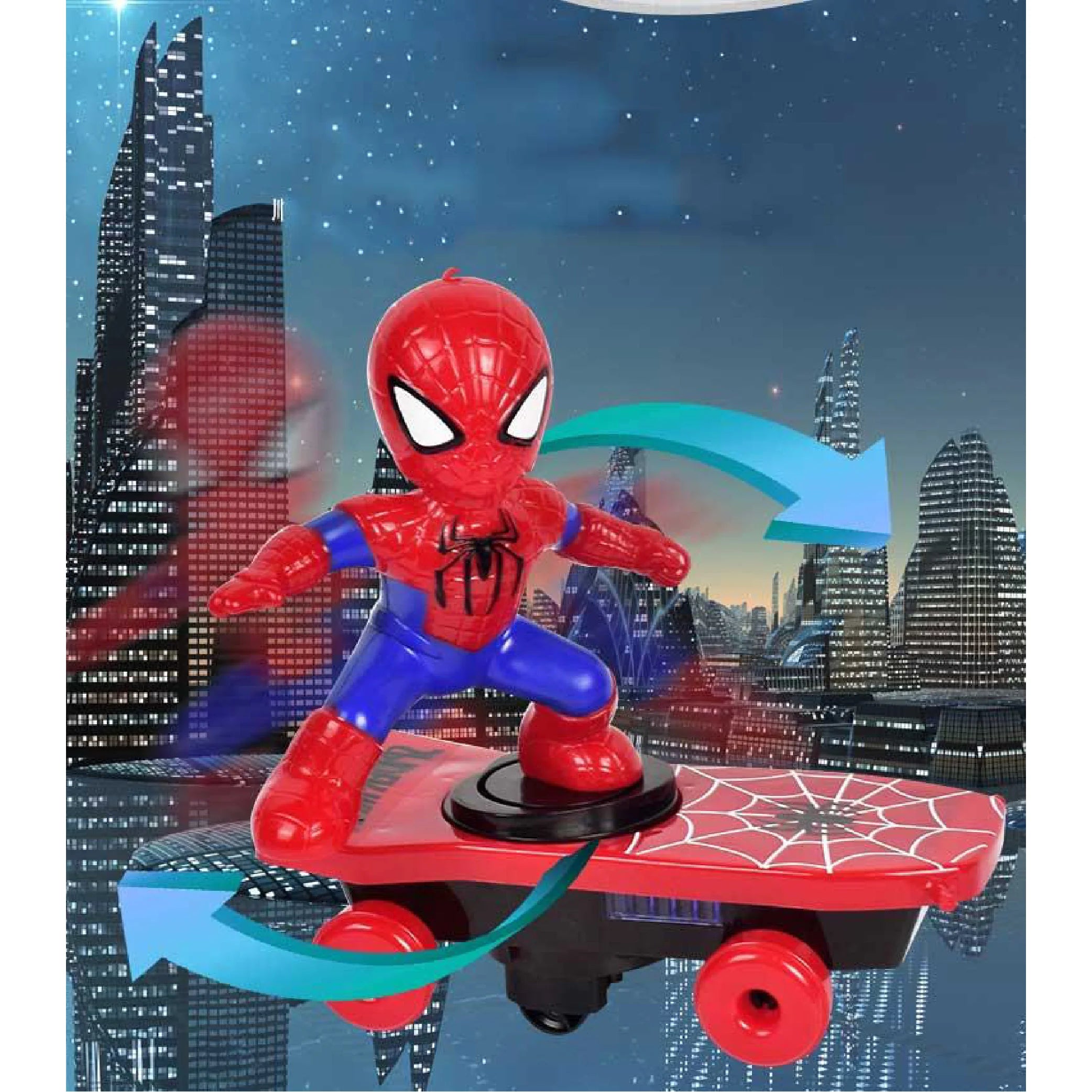 Spider-Man Sliding Plate 3 Scooter – Superhero Stunt Toy for Kids!