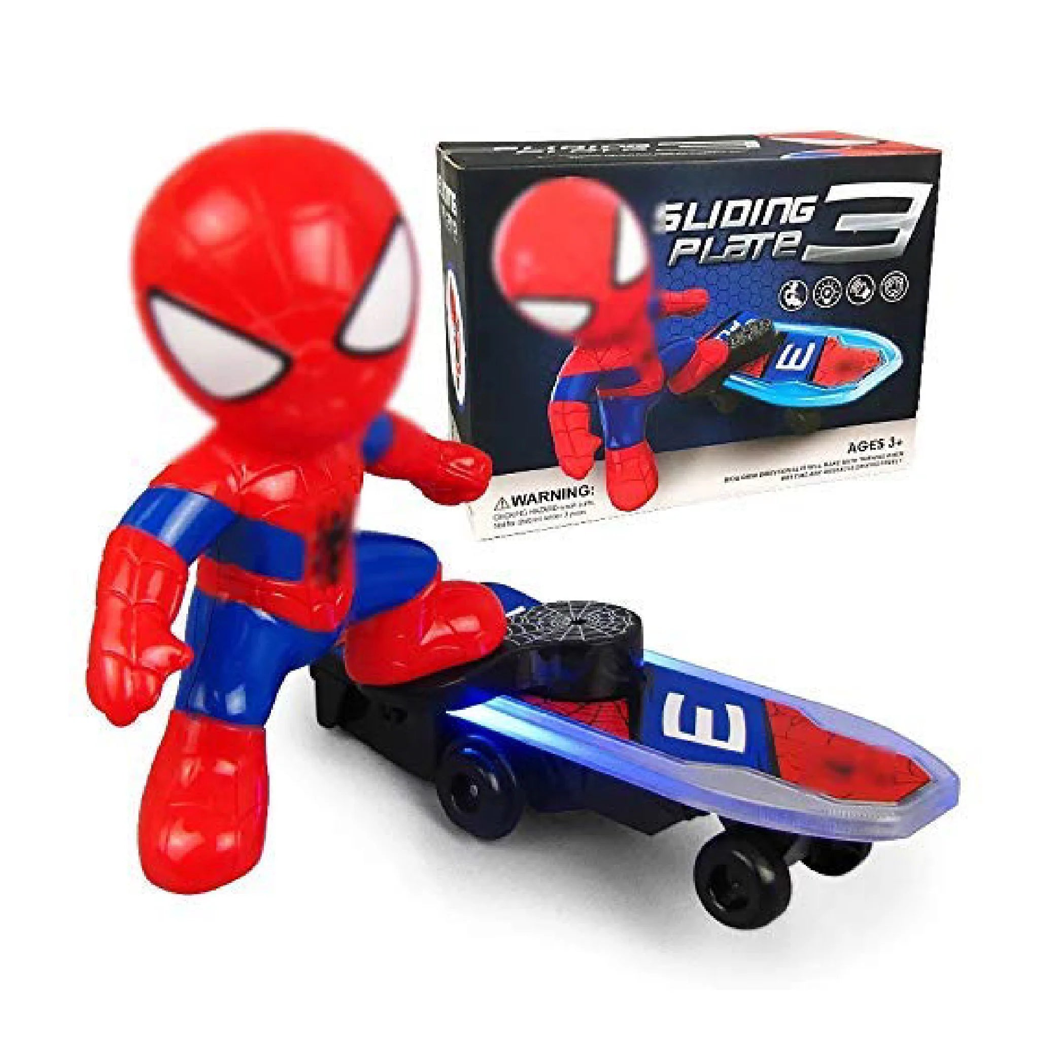 Spider-Man Sliding Plate 3 Scooter – Superhero Stunt Toy for Kids!