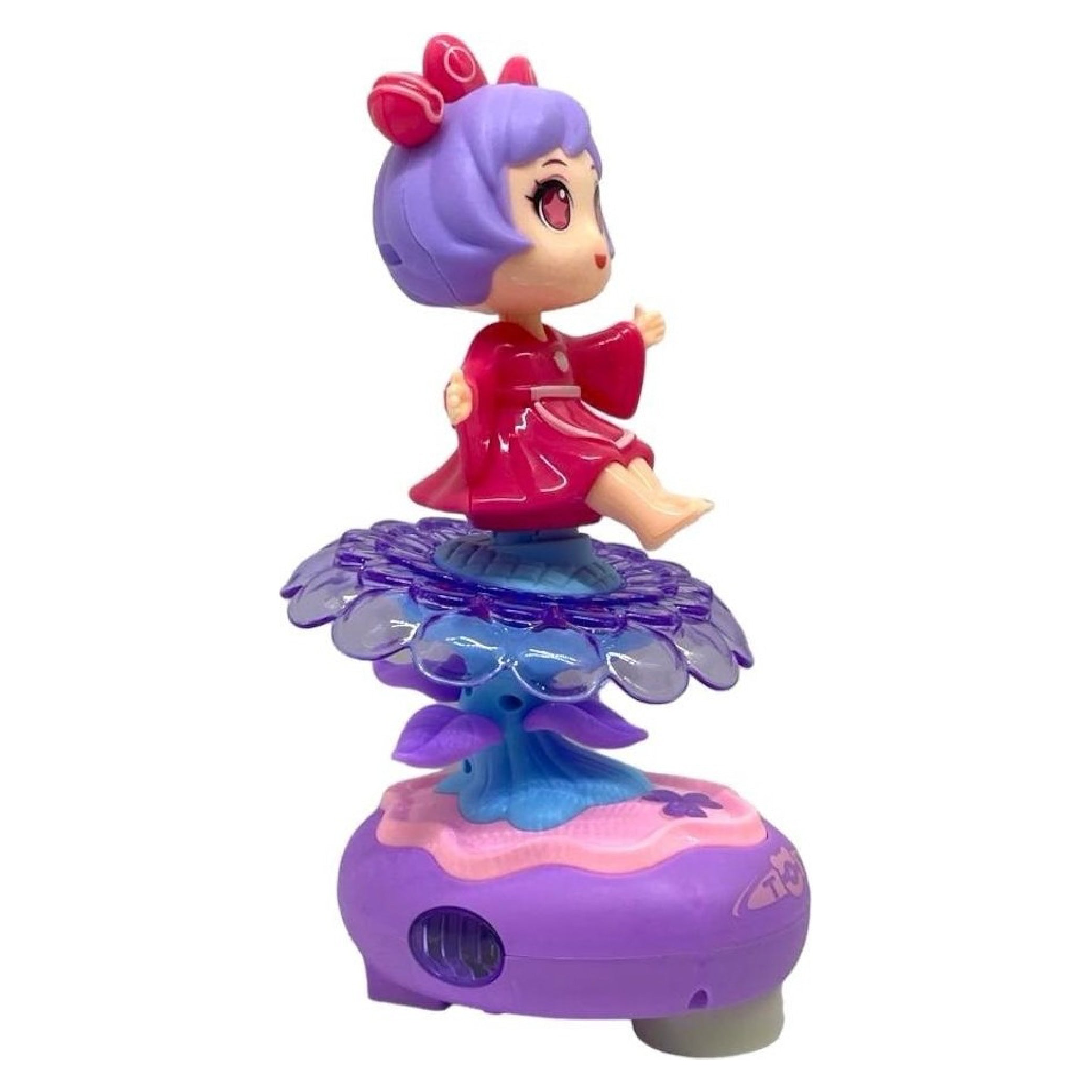 Rotate Petal Girl - Spinning Flower Fairy Toy with Lights and Music