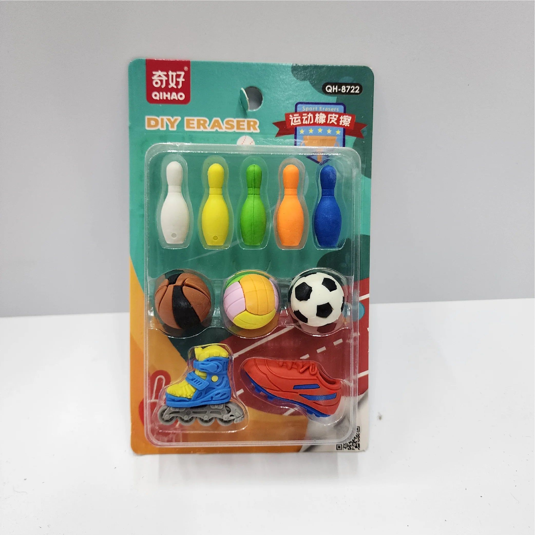 Sports Eraser Set – Playful & Active!