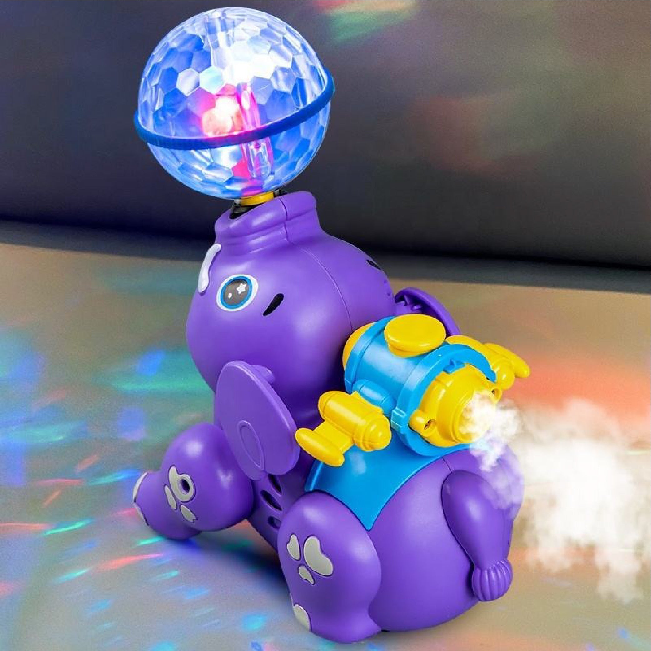 Spraying Elephant Toy with Lights and Music - Interactive Walking Elephant for Kids