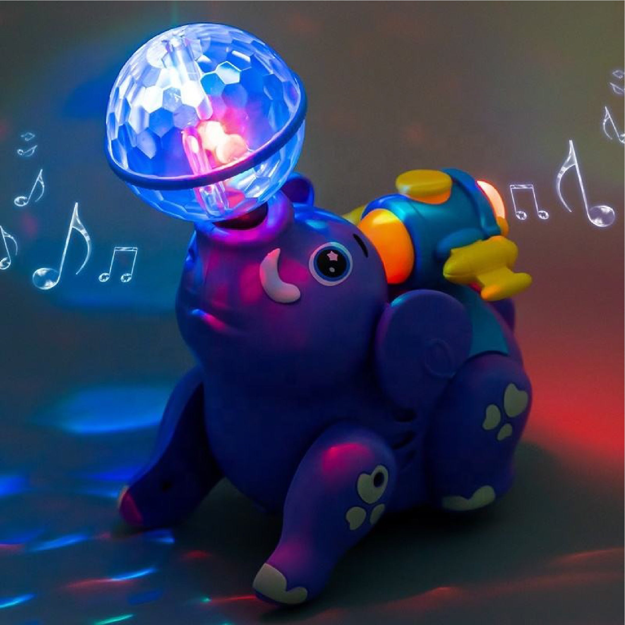 Spraying Elephant Toy with Lights and Music - Interactive Walking Elephant for Kids