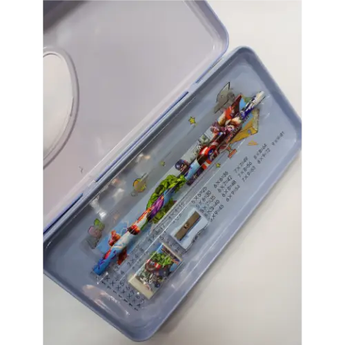 Stationary Pencil Box Metal for Kids