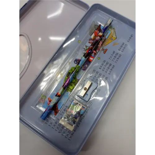 Stationary Pencil Box Metal for Kids