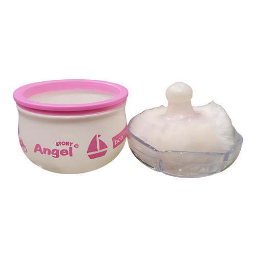 Stony Angel Baby Powder Puff with Whistle – Gentle Powder Application for Delicate Skin