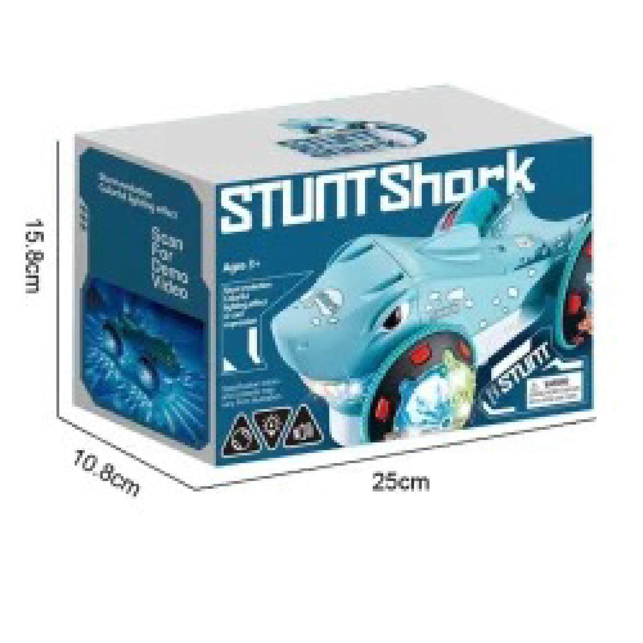 Stunt Shark Electric Toy Car with Lights and Music for Kids