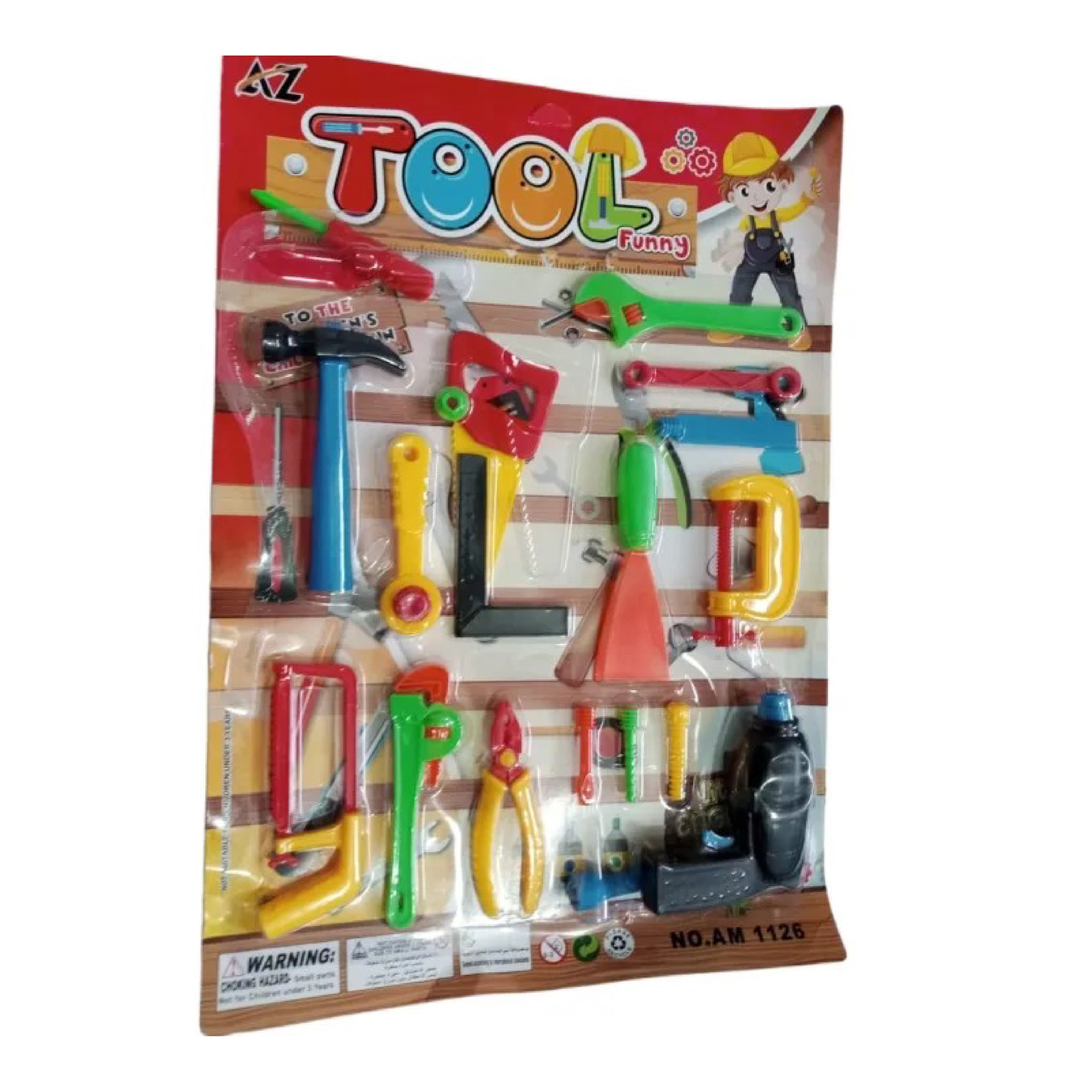 19 PCS Super Toy Tool Kit Set - Pretend Play Construction Tools for Kids