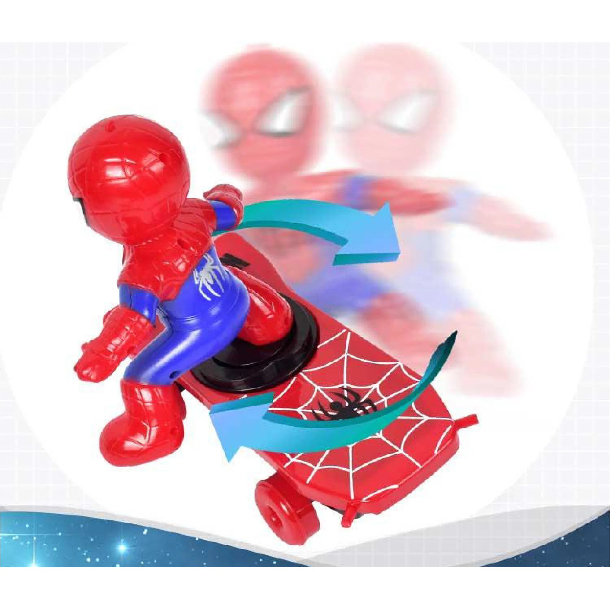 Spider-Man Sliding Plate 3 Scooter – Superhero Stunt Toy for Kids!