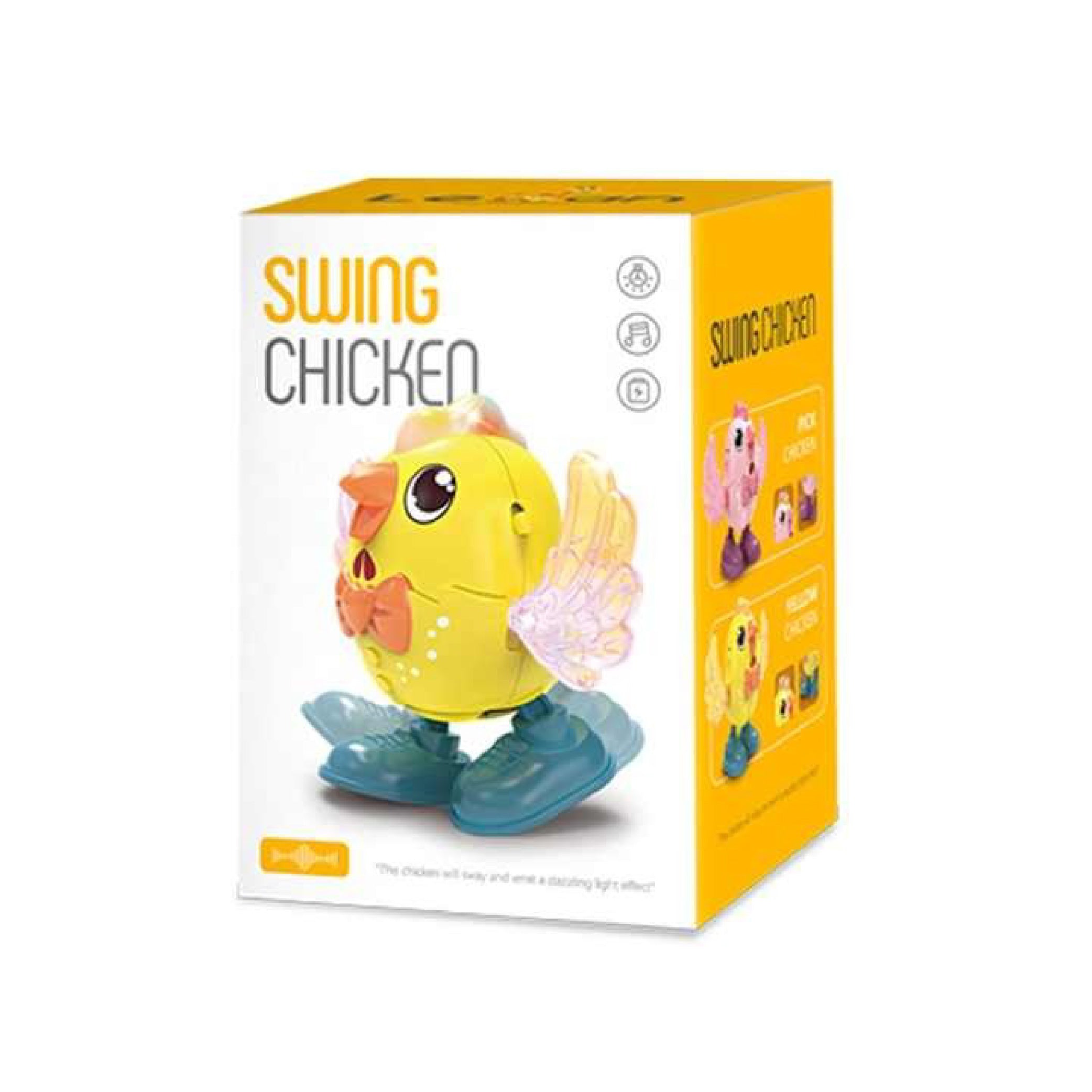 Swing Chicken Toy with Lights and Music - Interactive Dancing Chicken for Kids