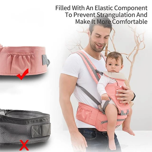 ComfyKid 360° Ergonomic Baby Carrier with Hip Seat - Lightweight and Breathable Design for Toddlers