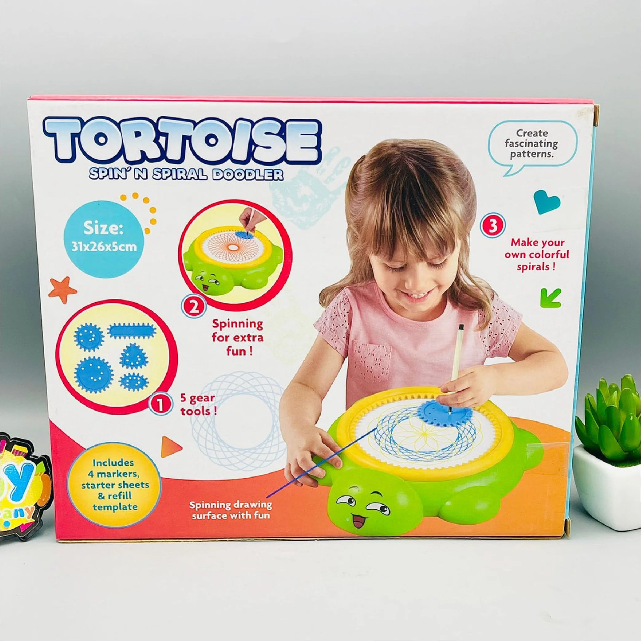 Tortoise Spin N Spiral Doodler: Creative Drawing Fun for Kids!